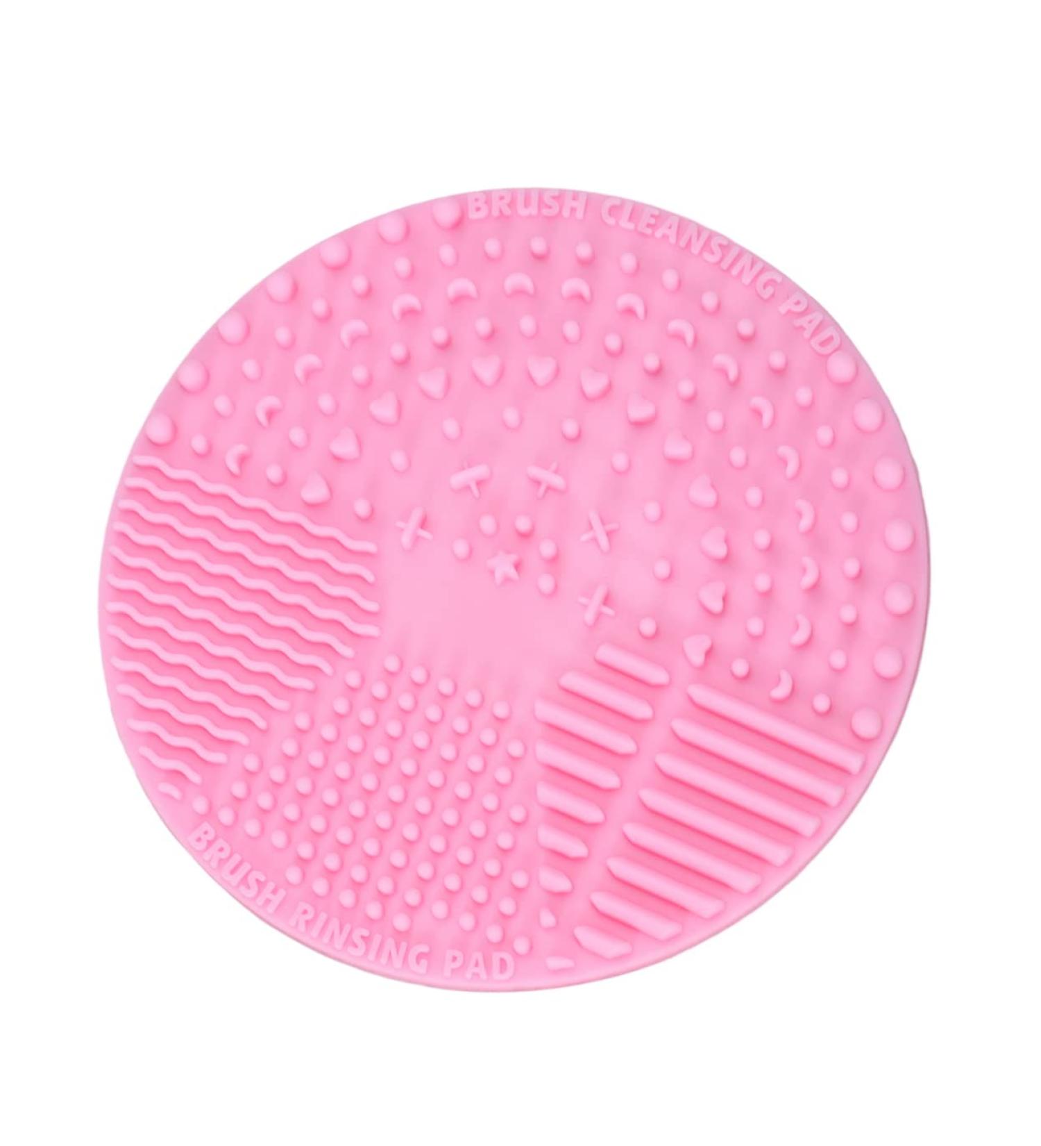 minkissy Makeup Cleaning Mat Make up Kit Portable Hair Brush Silicone Makeup Brush Pad Makeup Brush Cleaner Round Hair Brush Round Cleaning Tool Cleaning Accessories Makeup Pen Sucker Pink 10*10cm Pink - Buy Online on GoSupps.com