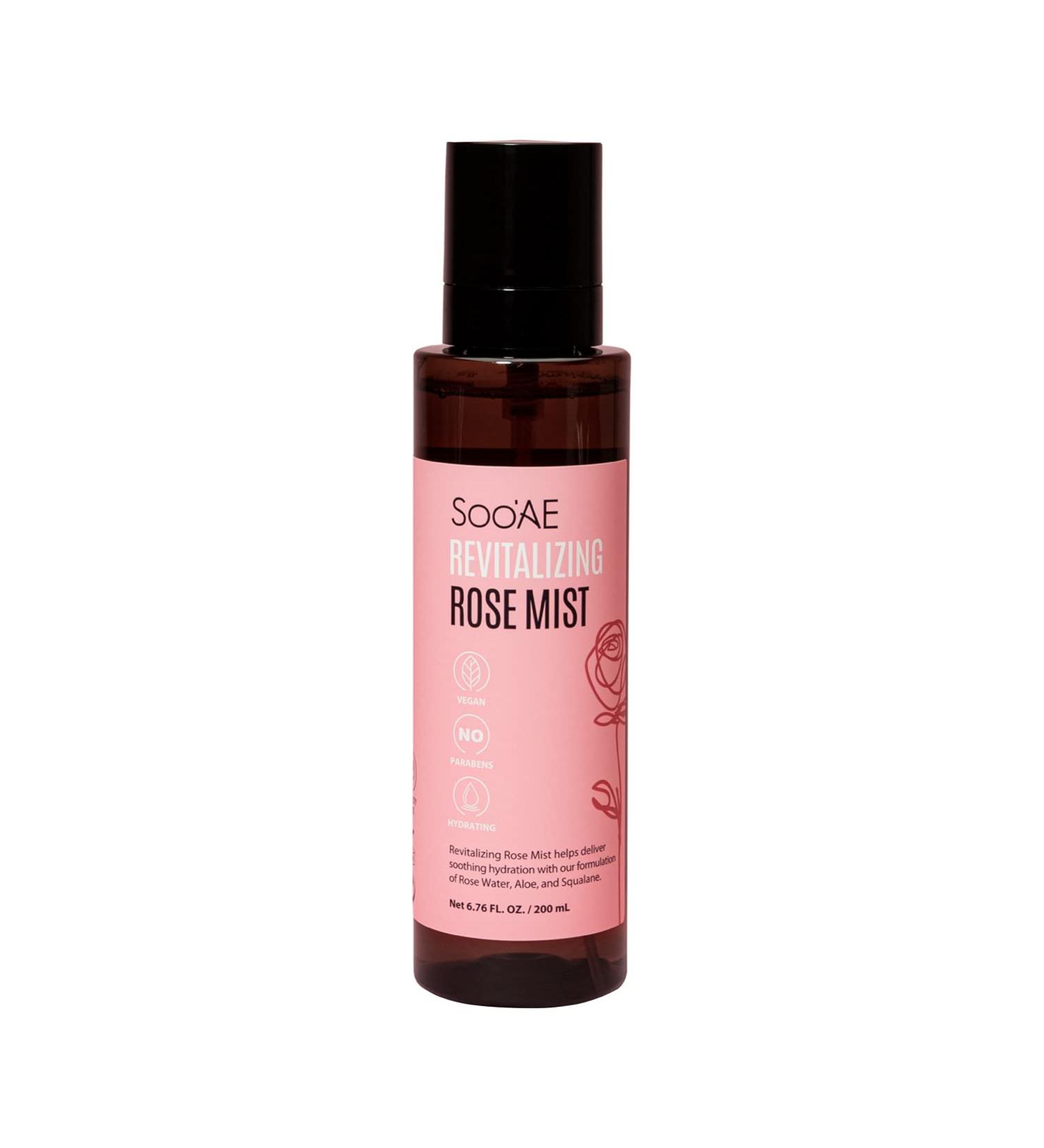 Soo'AE Revitalizing Rose Mist 6.76 fl. Oz. - Hydrating Alcohol-Free Face Mist with Rose Water - Buy Online on GoSupps.com