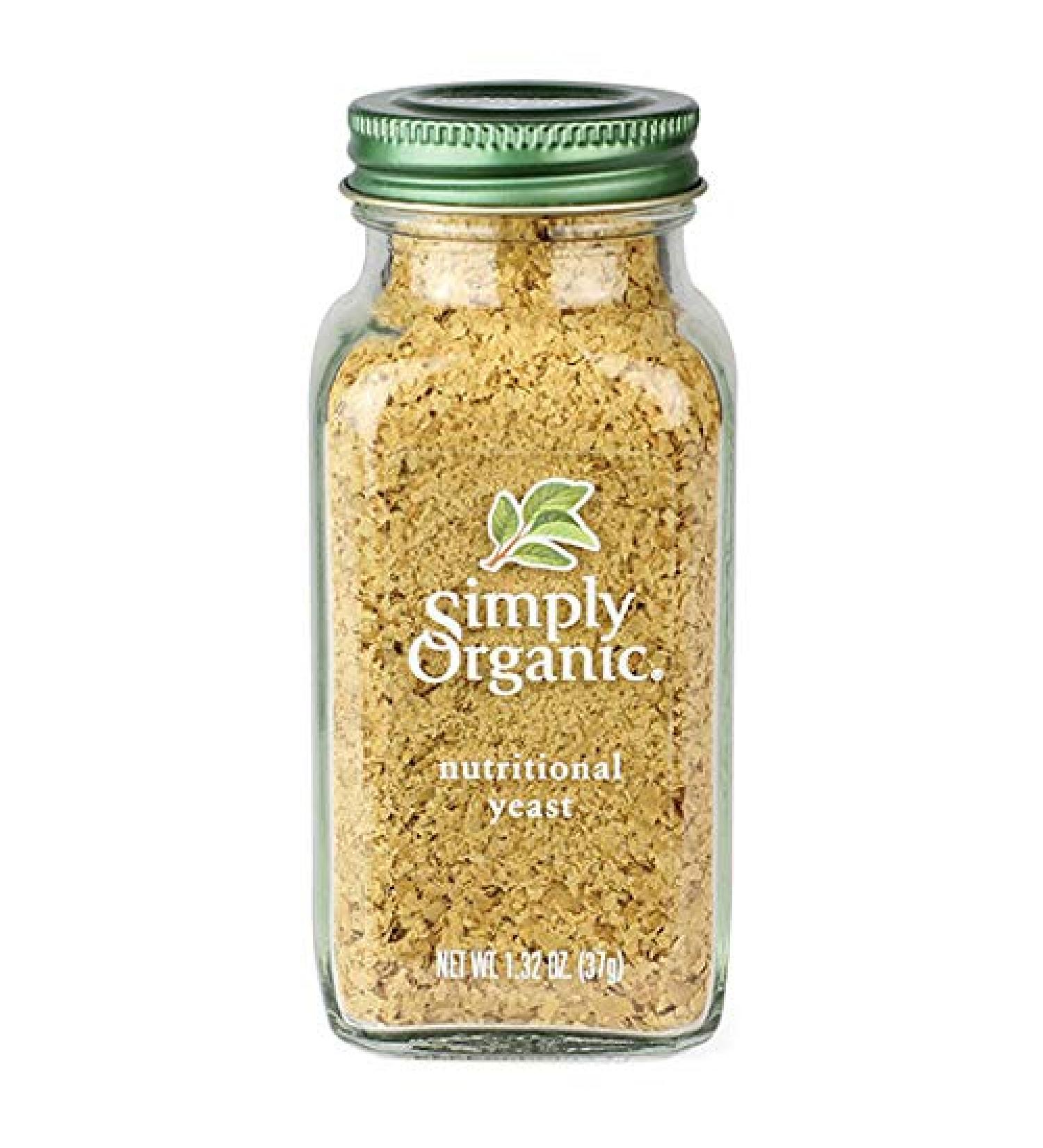 Simply Organic Nutritional Yeast 1.32oz - Vegan, Gluten-Free Superfood for Cheese Flavor & Nutrients - Buy Online on GoSupps.com