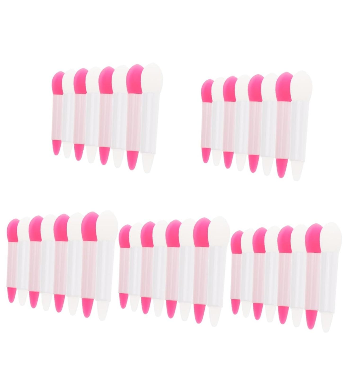 80 Pcs Lip Mask Brush Set - Silicone Lipstick Applicators & Eyeshadow Brushes for Perfect Makeup | Assorted Colors - Buy Online on GoSupps.com