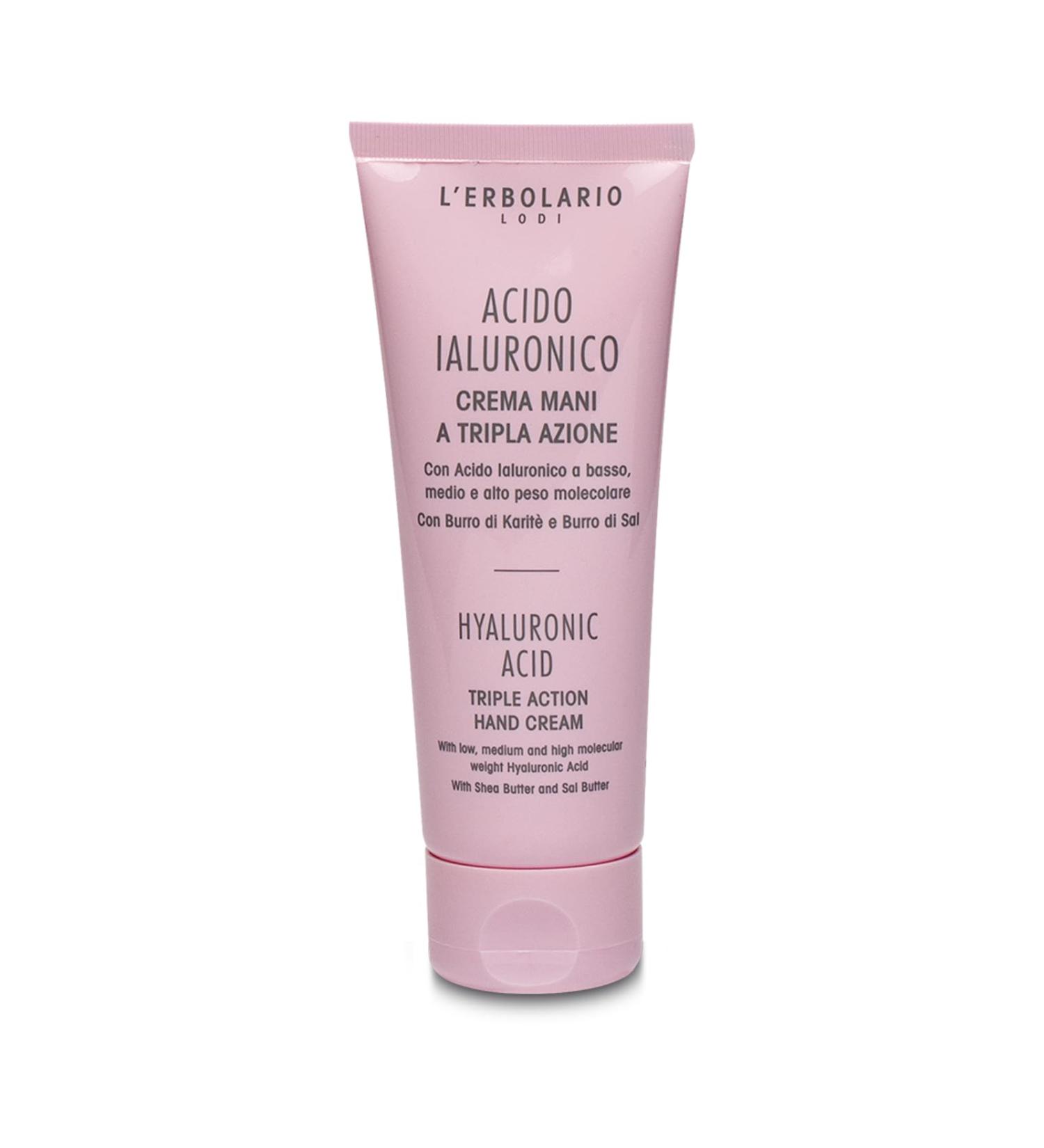 L'Erbolario HYALURONIC ACID hand cream with triple action 75ml