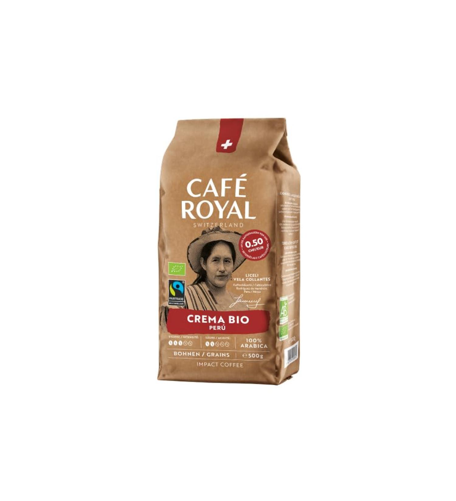  Caf Royal Caf Royal Peru Bio Fairtrade Classico Coffee Beans 0.5 kg - Buy Online on GoSupps.com