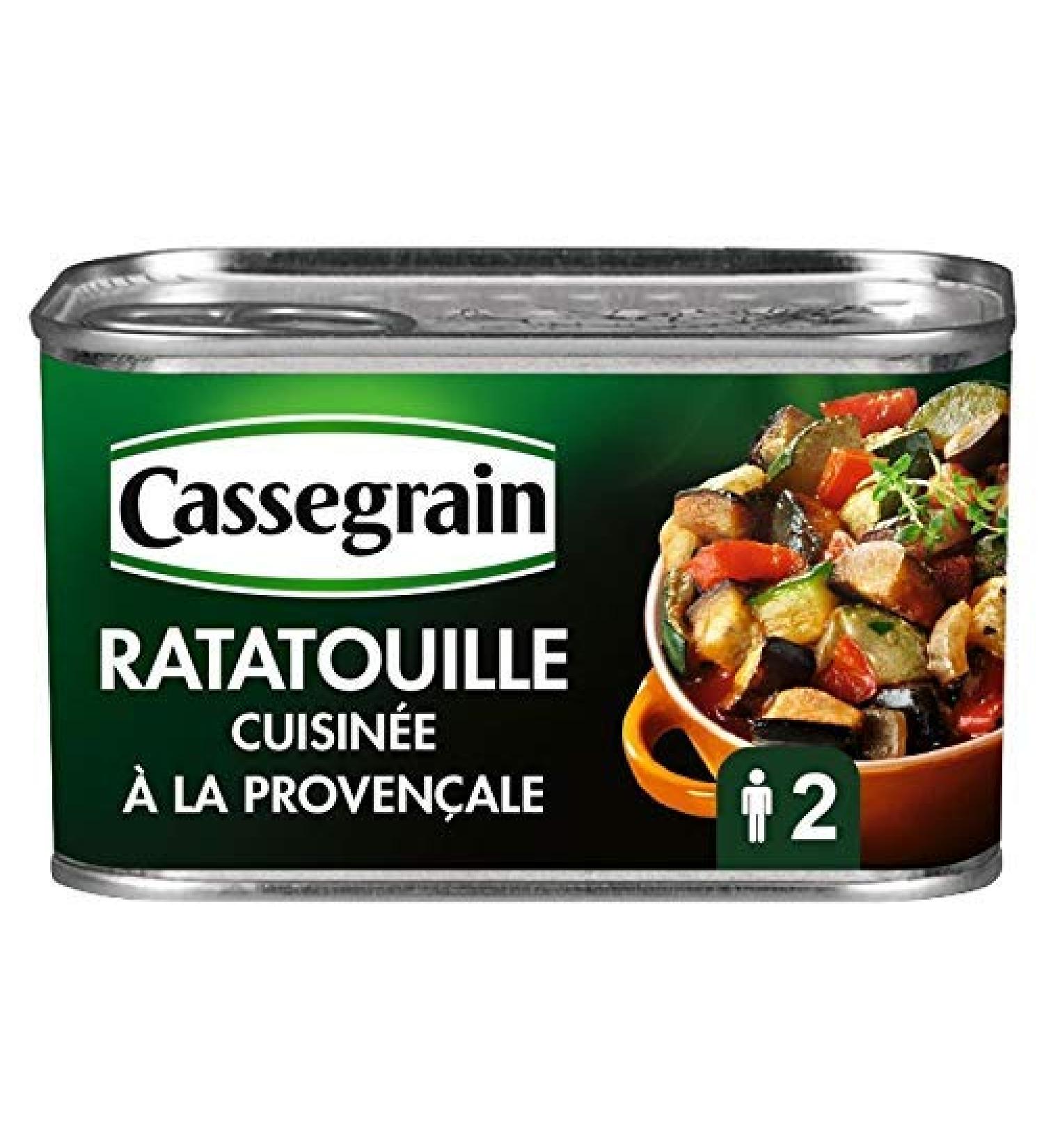 CASSEGRAIN - Ratatouille Cuisin La Prov L'Huile D'Olive Vierge-Extra 2% 380G - Lot De 2 - meilleure offre