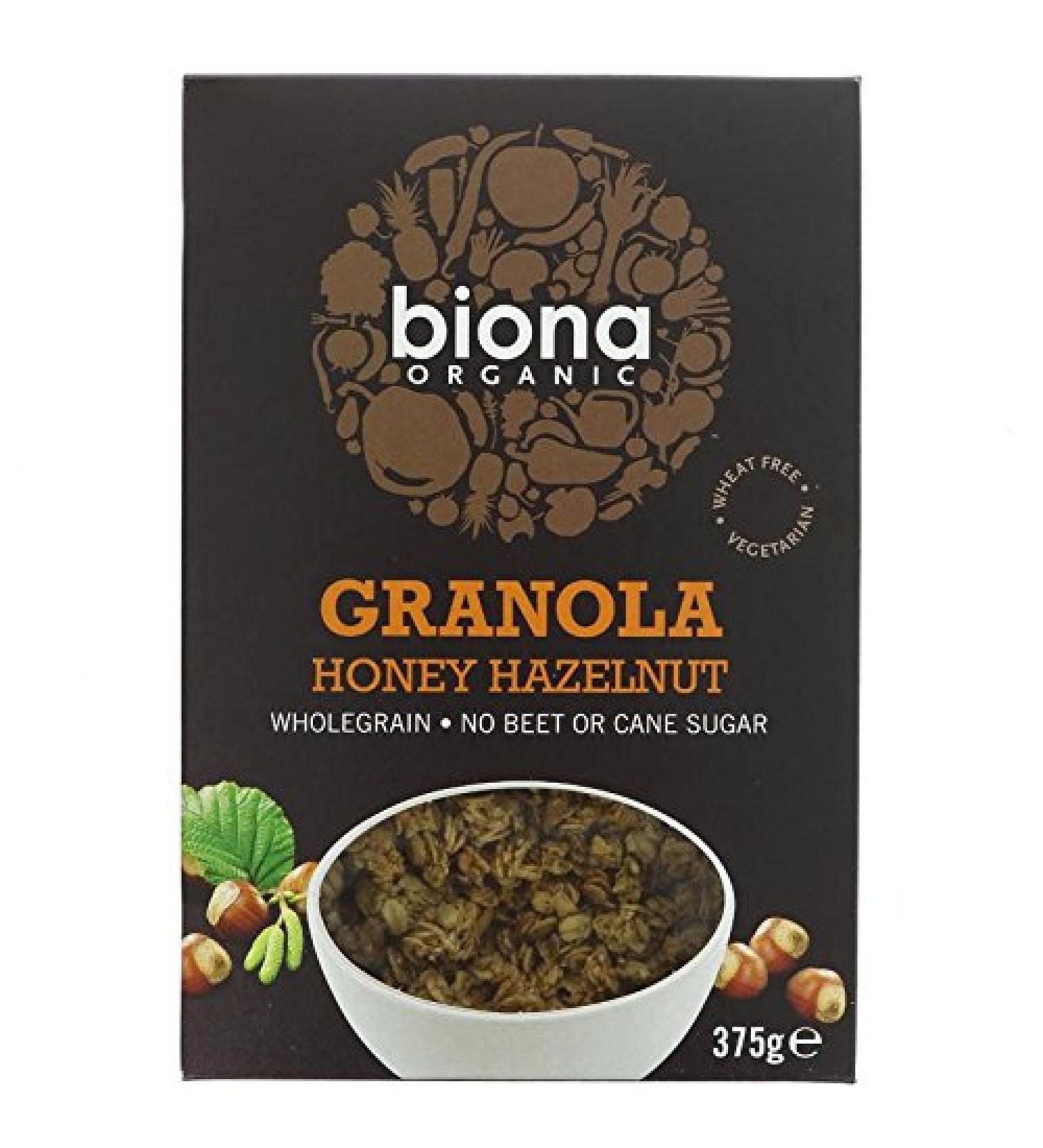 Biona Organic - Granola - Honey Hazelnut - 375g (Case of 6)
