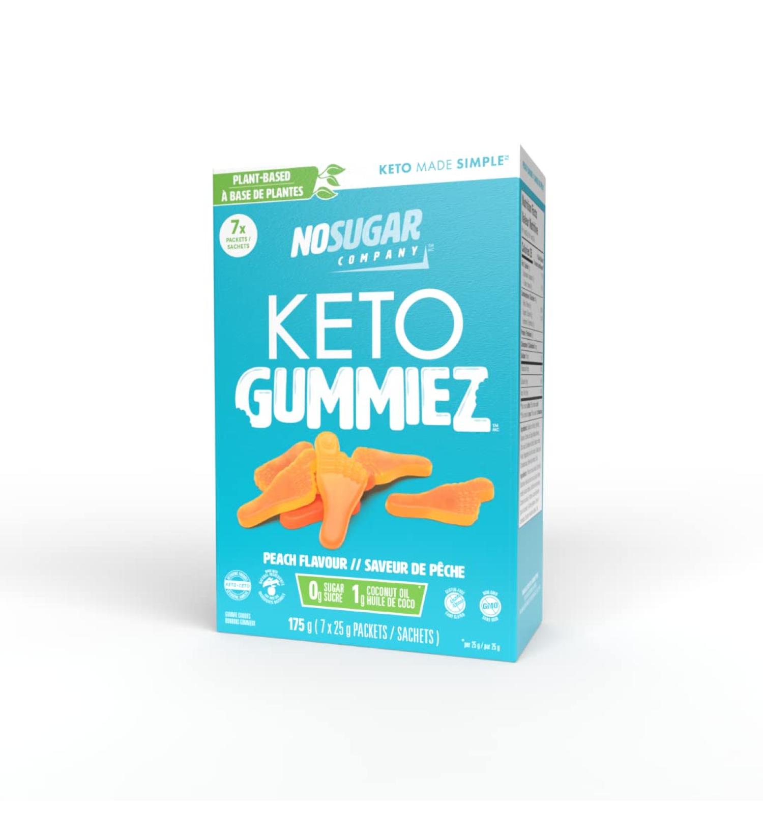 No Sugar Keto Gummiez (Peach) - Buy Online on GoSupps.com