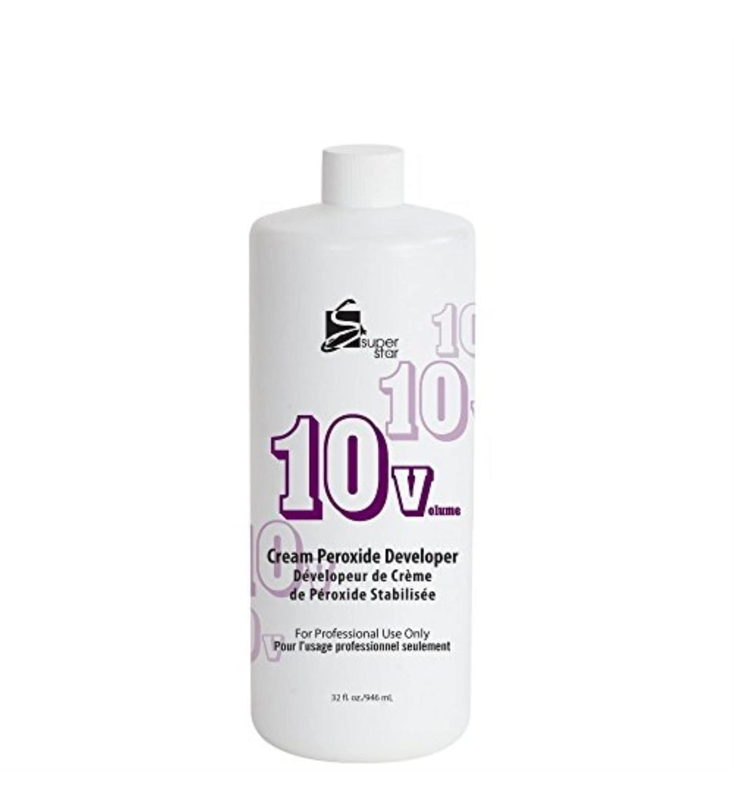 SUPER STAR 10v Cream Peroxide Developer, 32 Fluid Ounce