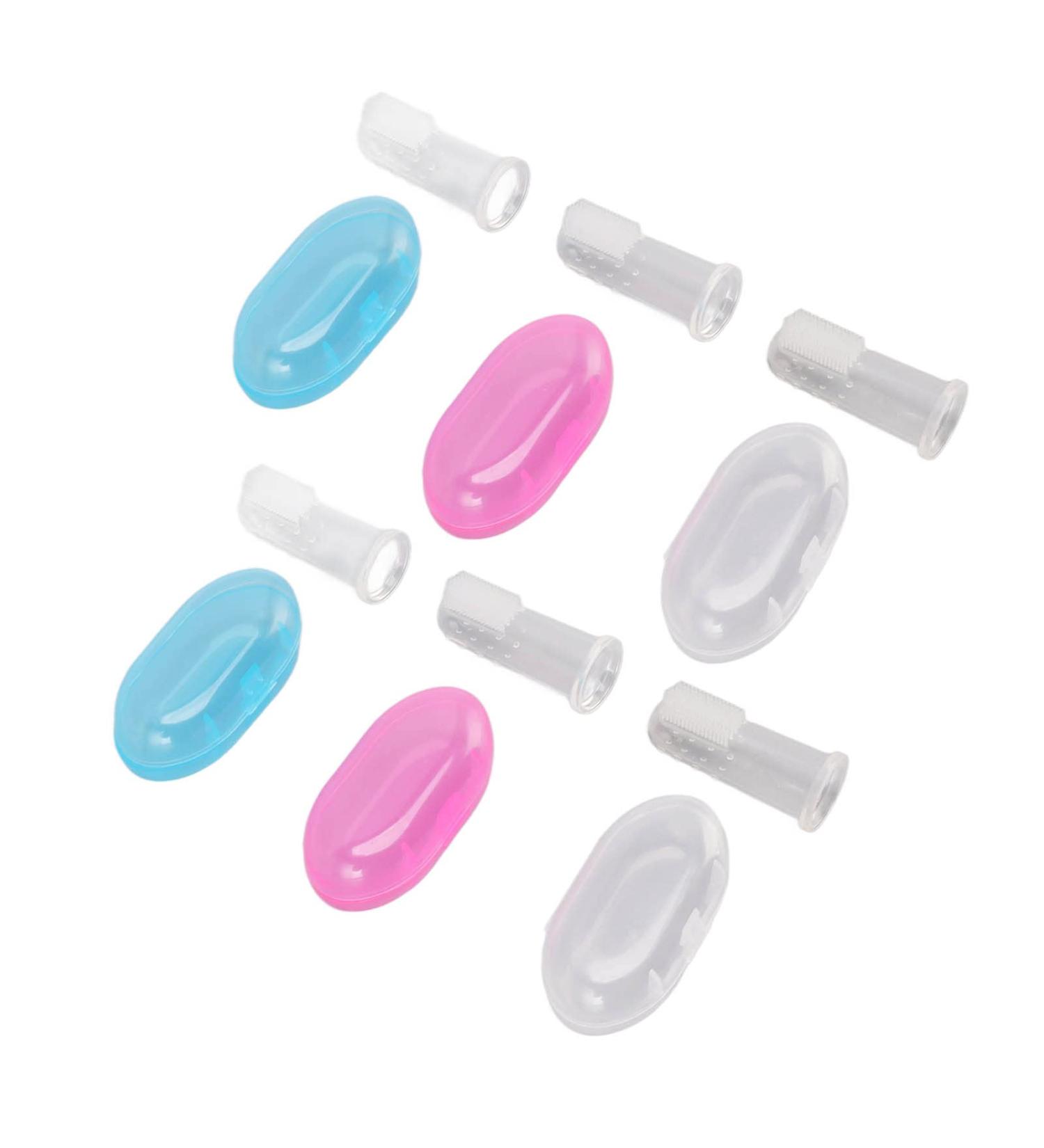 6-Piece Infant Finger & Baby Toothbrush Set | Safe Silicone Early Oral Hygiene Training - Buy Online on GoSupps.com