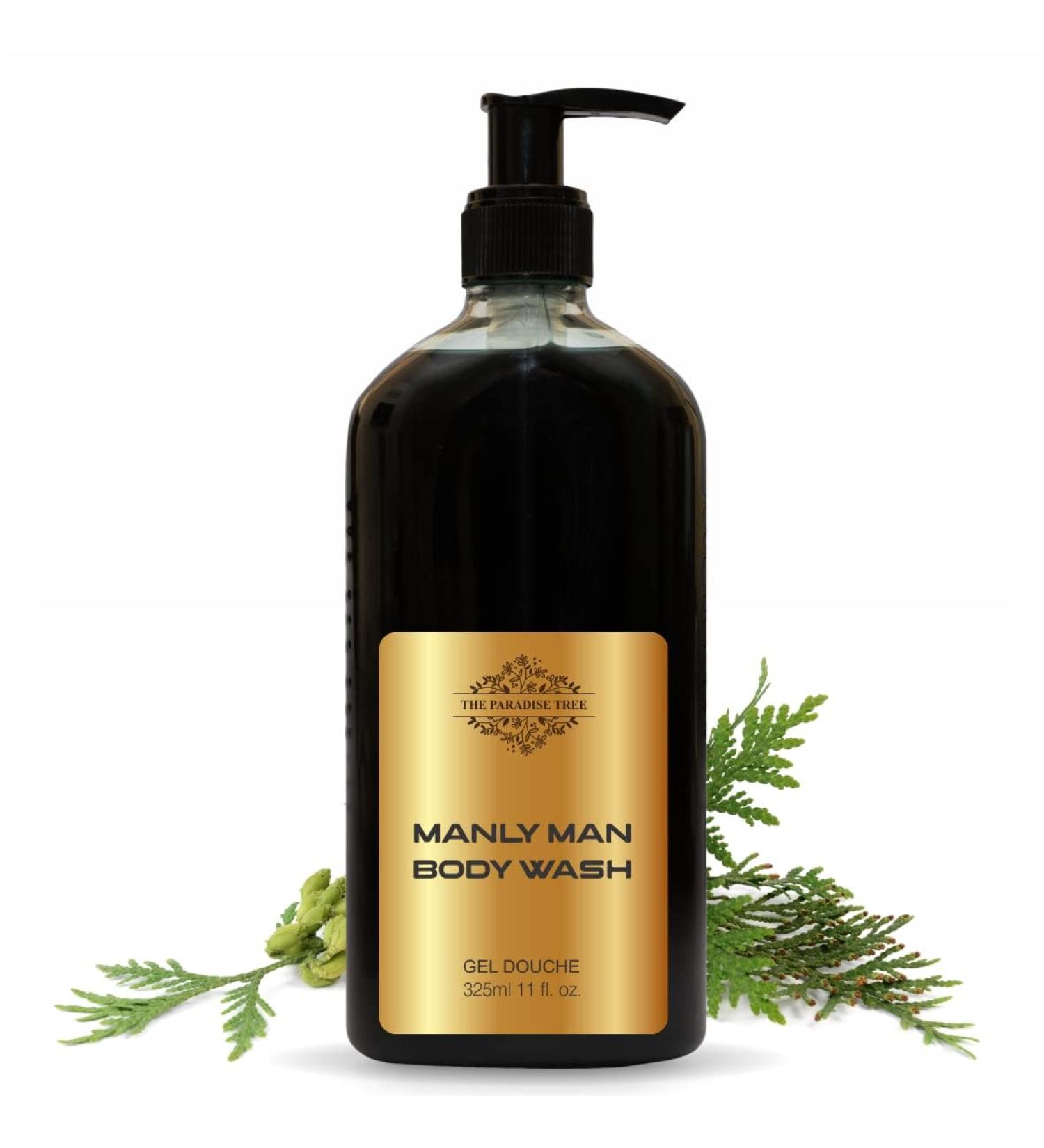 Manly Man Shower Gel - SLS & Paraben Free | 325ml | Refreshing Men's Body Wash for All Skin Types - Buy Online on GoSupps.com
