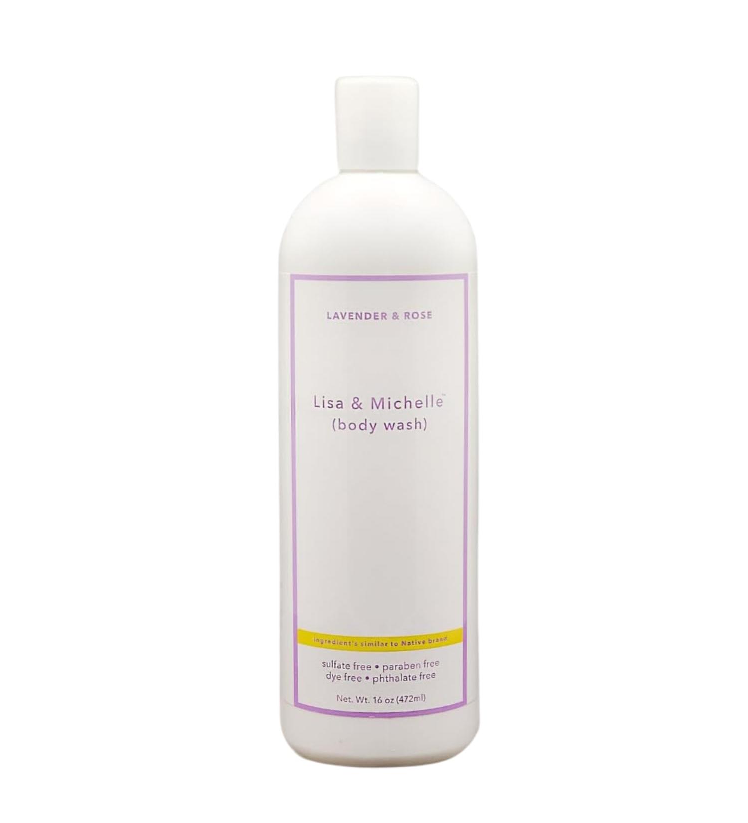 Buy Lisa & Michelle Lavender Rose Body Wash - Sulfate & Paraben Free Liquid Soap for All Skin Types | Men & Women | International Shipping - Buy Online on GoSupps.com