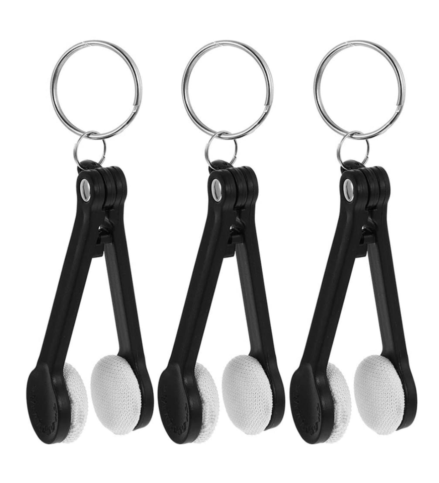 3pcs Eyeglass Lens Cleaner Set - Portable Glasses Wipe Dust Remover Clips & Cleaning Brush - Essential Travel Tool for Clear Vision - Buy Online on GoSupps.com