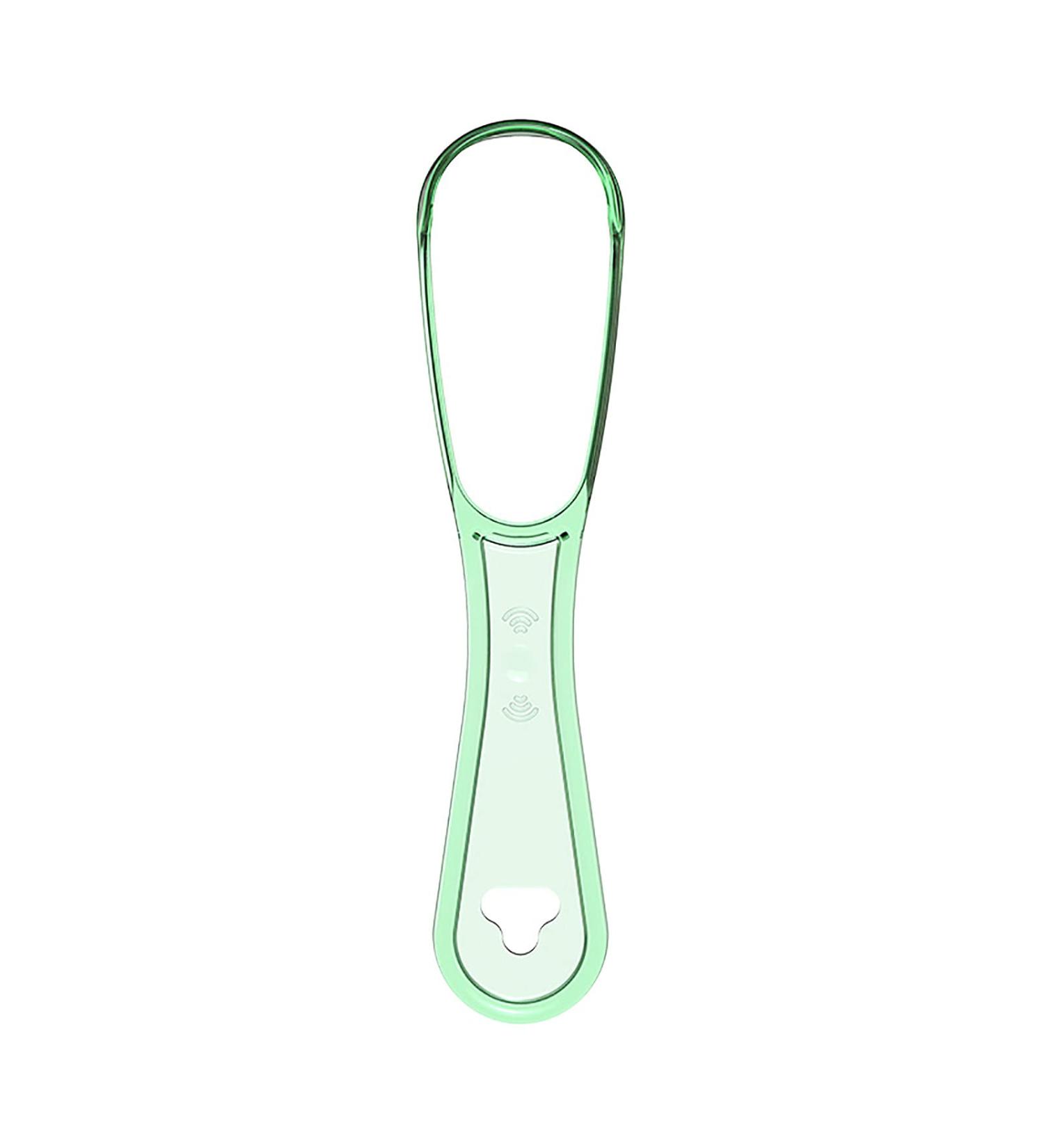Premium Silicone Tongue Scraper for Adults & Kids - 100% BPA-Free Tongue Cleaner for Fresh Breath - 1 Piece Green - Buy Online on GoSupps.com