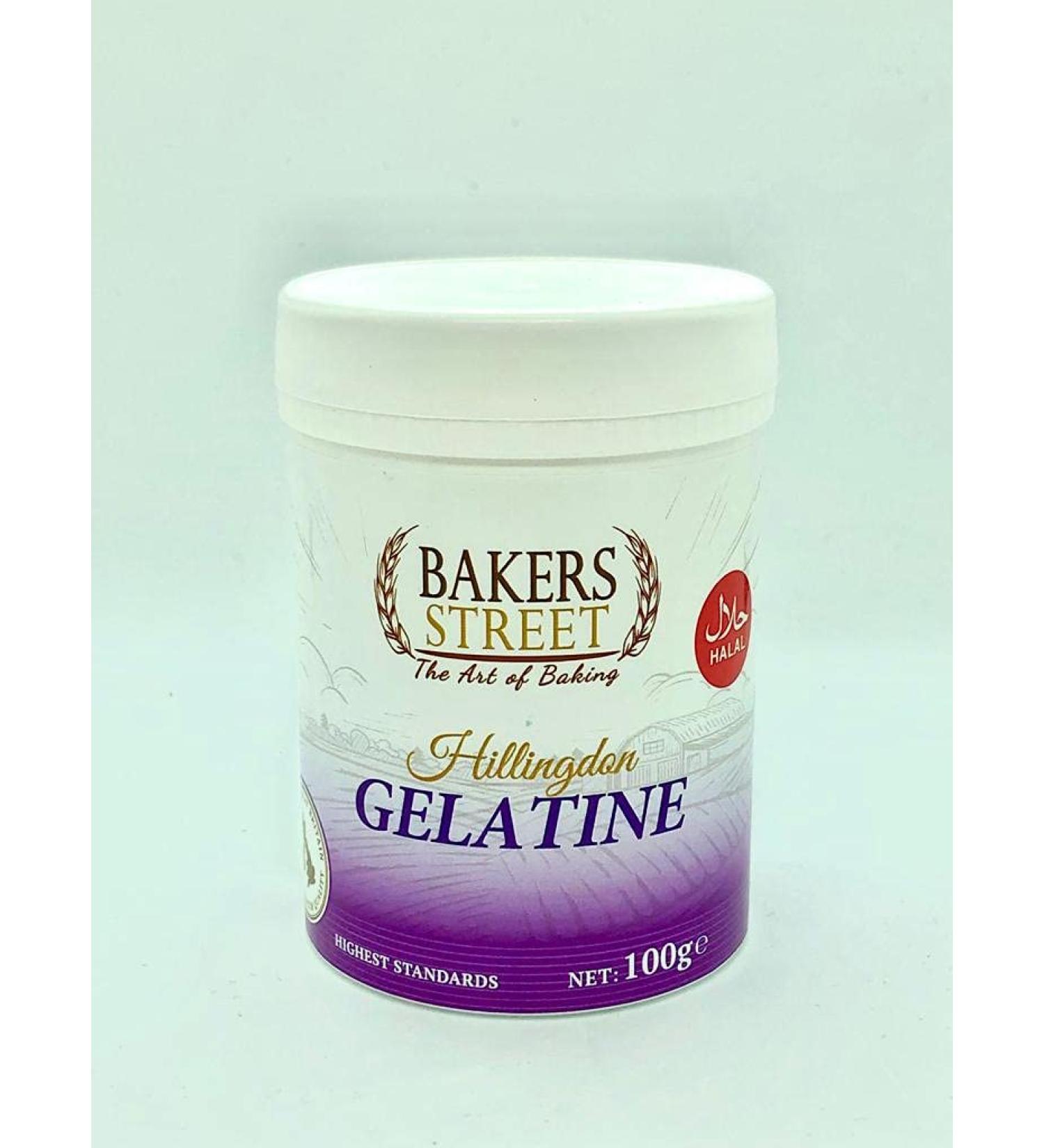 Bakers Street | HALAL | Beef Gelatin Powder 100g Tub | Premium Quality Product UK - Buy Online on GoSupps.com