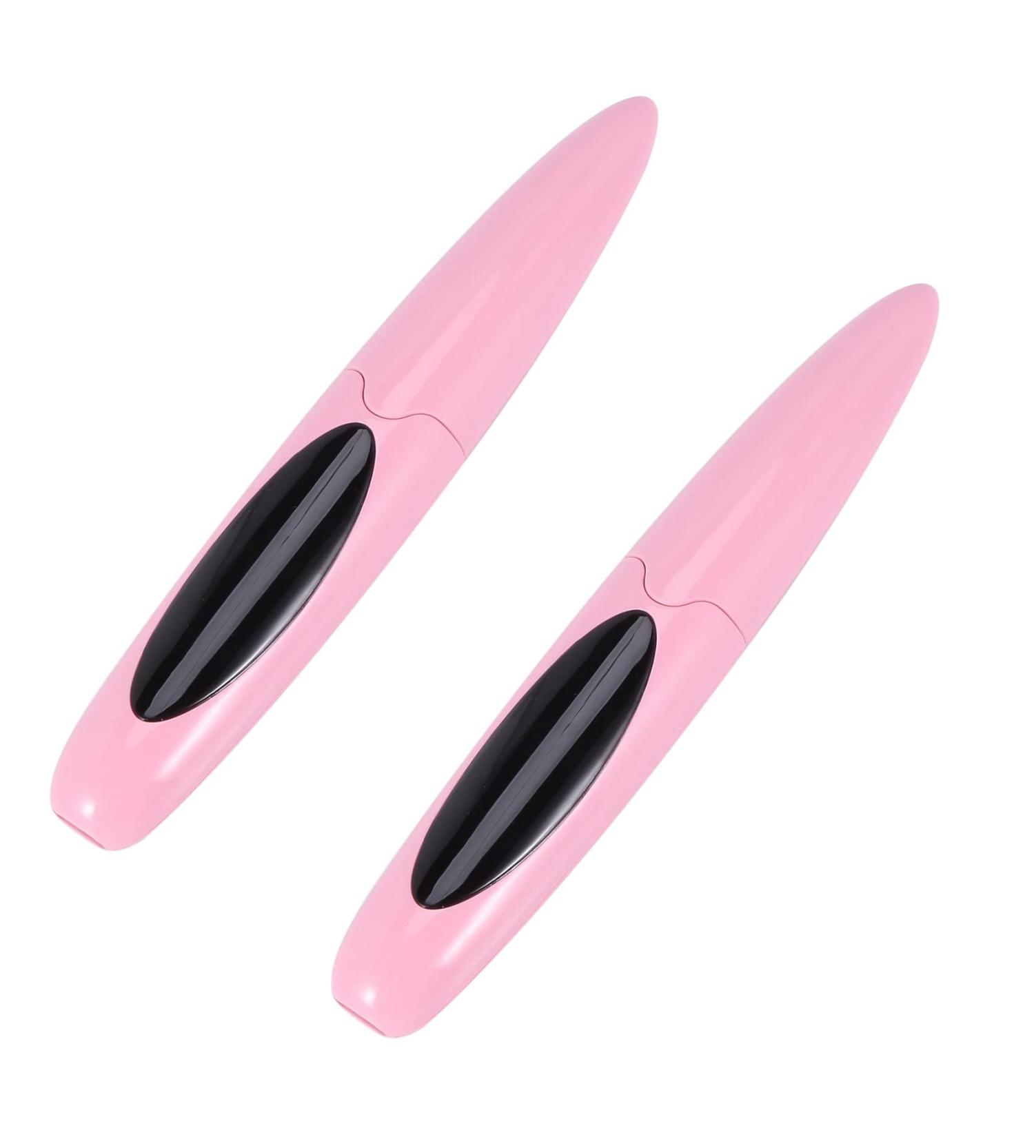 Sichuny 2X Electric Heated Eyelash Curler USB Charge Makeup Curling Kit Long Lasting Natural Eye Lash Curler Pink - Buy Online on GoSupps.com