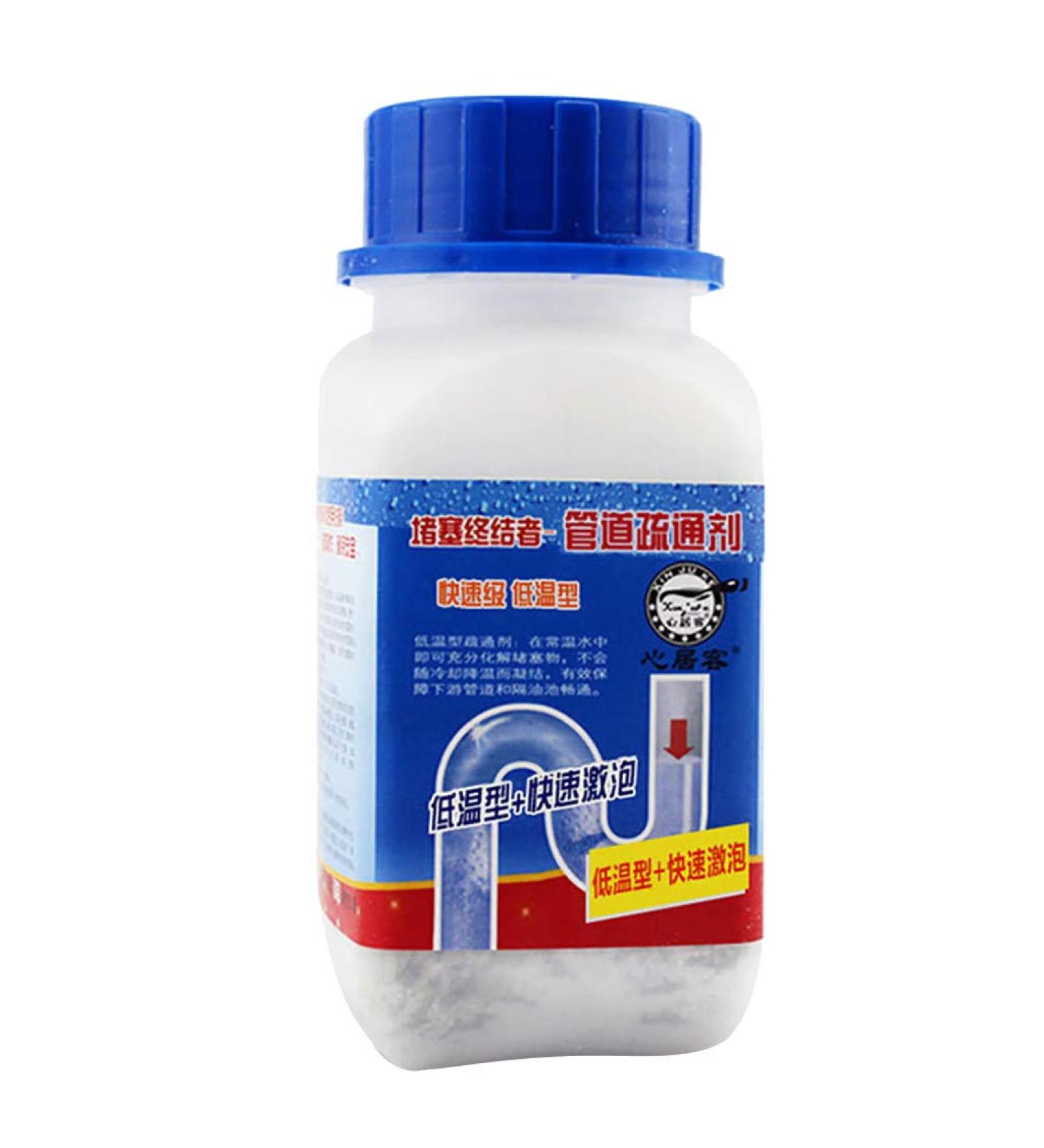 MarryLee 268g Drain Cleaner Agents Powerful Foaming Sterilizes and Deodorizes Clogged Pipes for Toilet Bowl Kitchen Bath Washroom (White) - Buy Online on GoSupps.com
