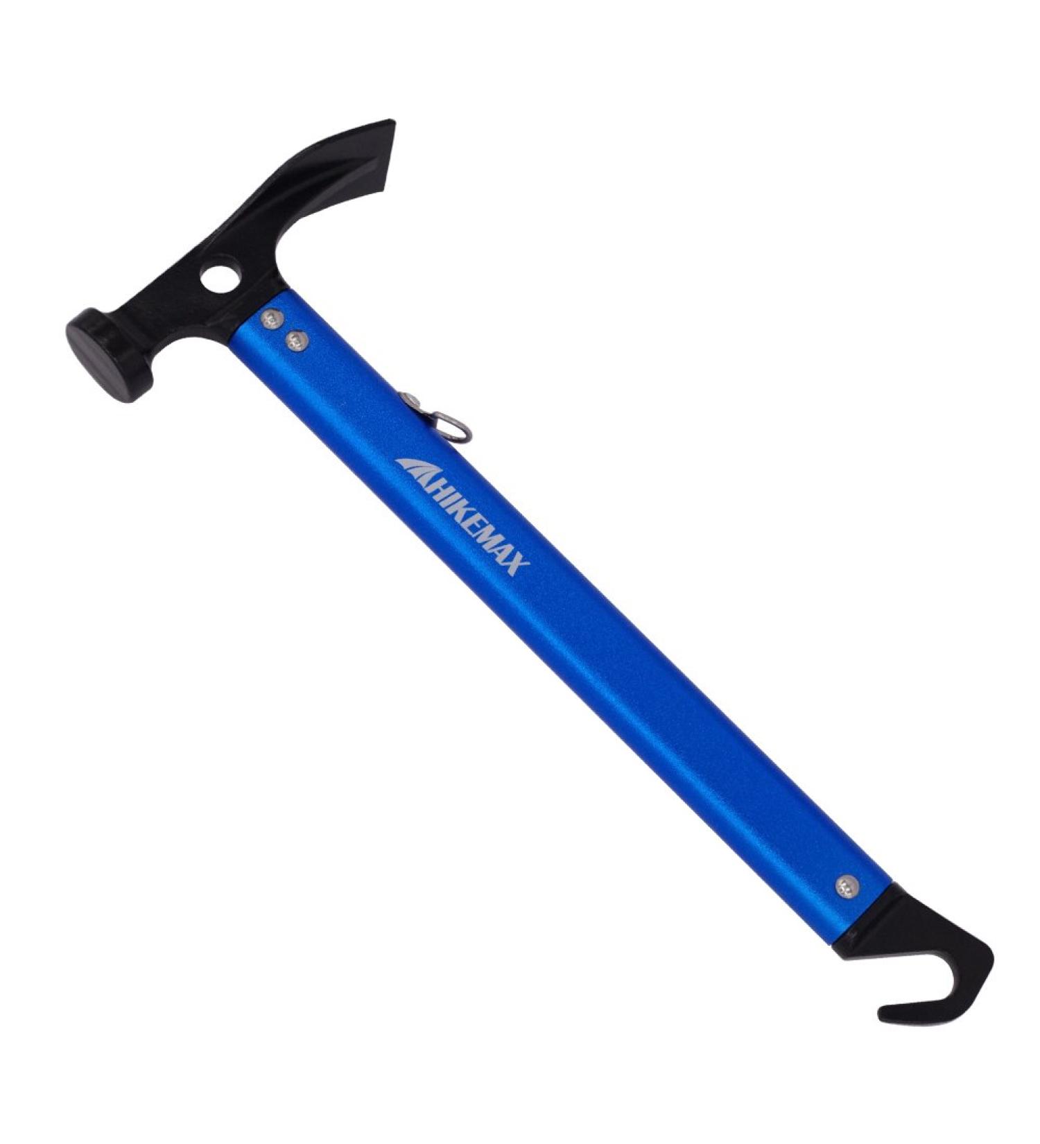 Hikemax Lightweight Camping Hammer with Tent Stake Remover - 13oz Aluminum Hammer in Blue - Buy Online on GoSupps.com
