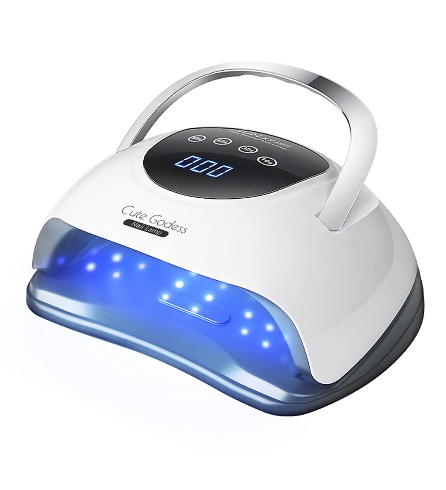 220W UV LED Nail Lamp for Gel Polish - Professional Fast Dryer for Fingernail & Toenail - 57 Lamp Beads - Auto Sensor - Buy Online on GoSupps.com