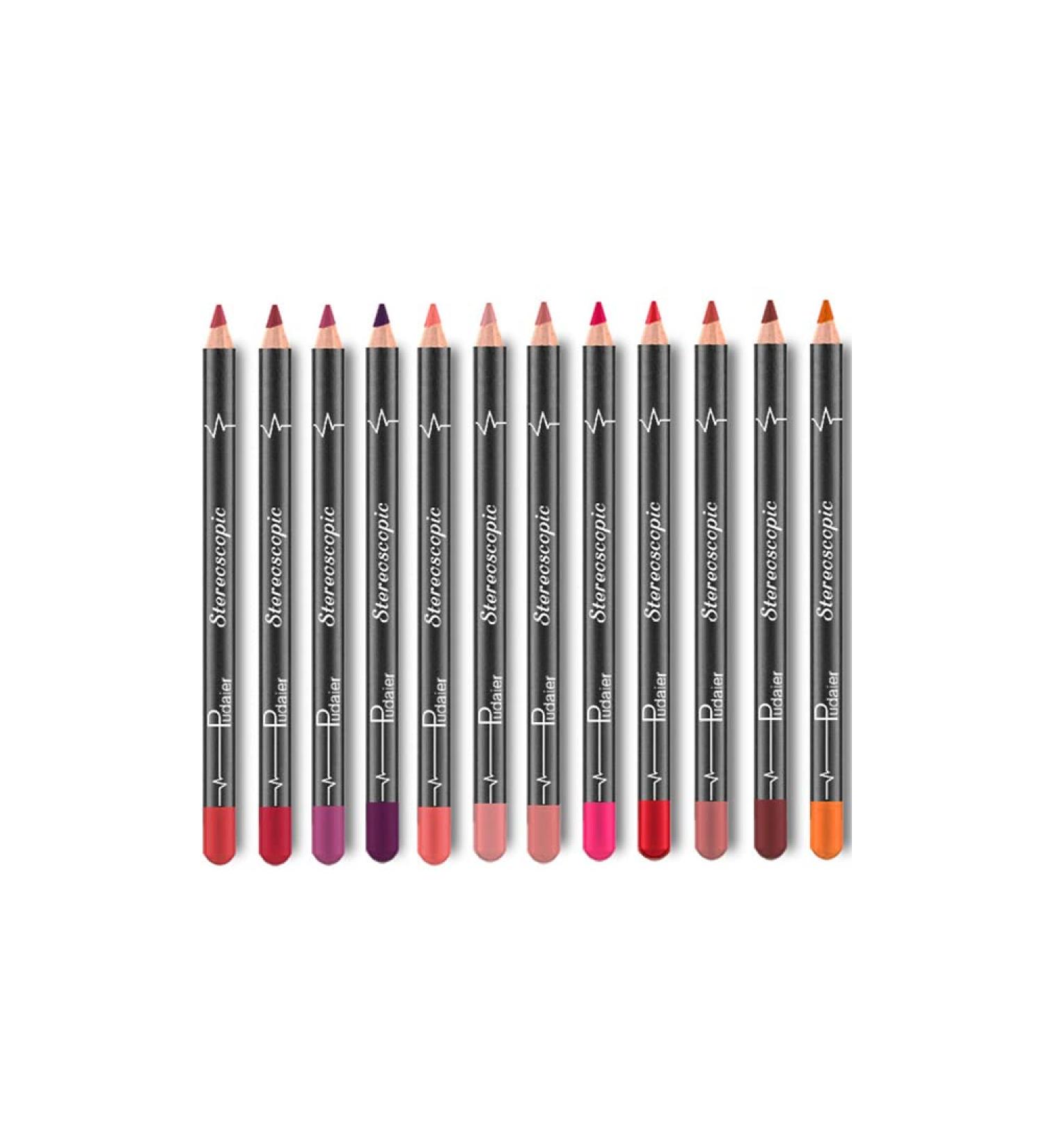 12 Colors Lip Liner Pencil Set - Professional Waterproof Smooth & Highly Pigmented Makeup for Perfect Lips | International Shipping - Buy Online on GoSupps.com