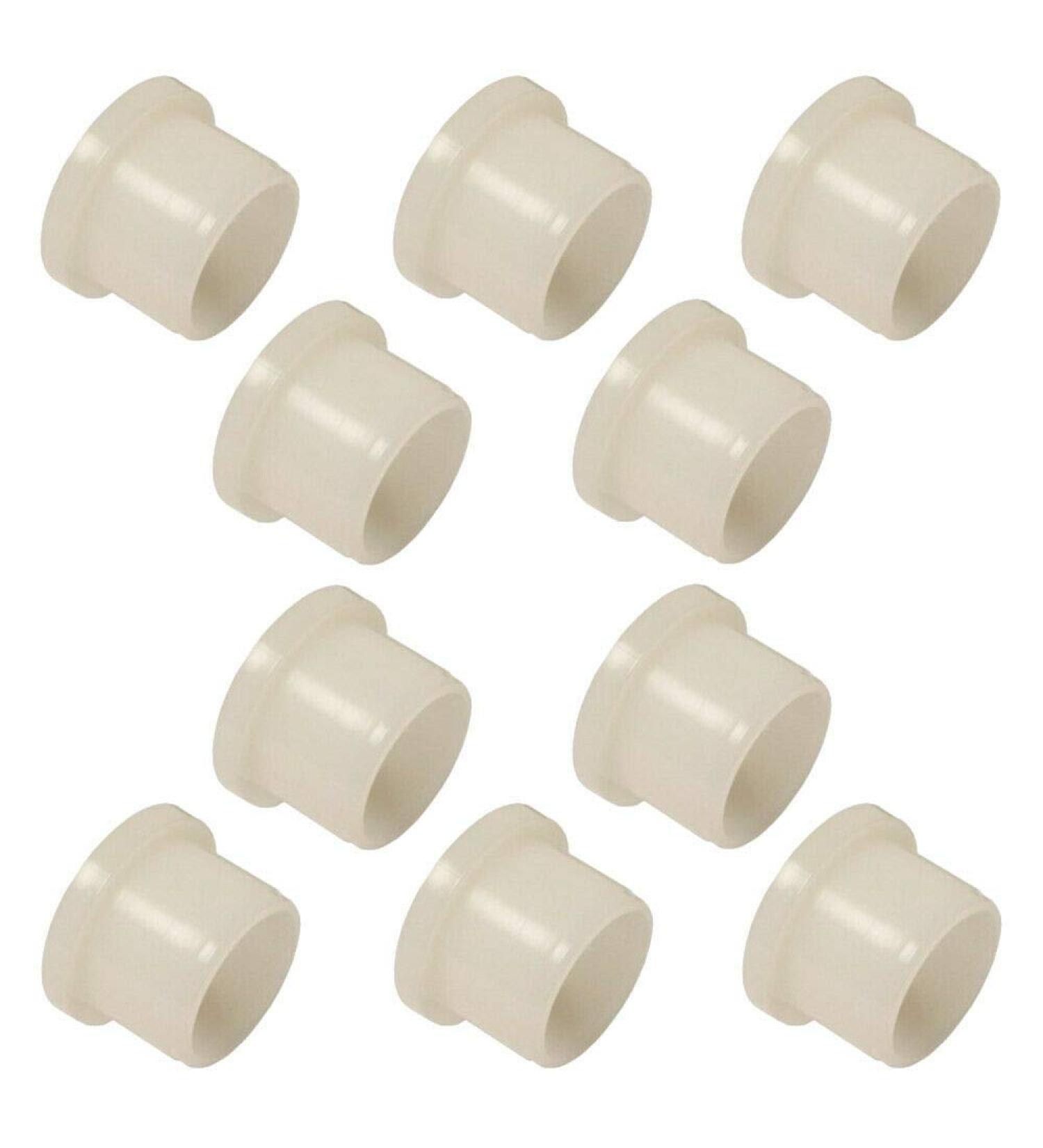 cyclingcolors 10x bushings bearing bushes spacer sleeve shaft bearing with collar plastic (6 x 8 x 10 x 10 x 2mm)