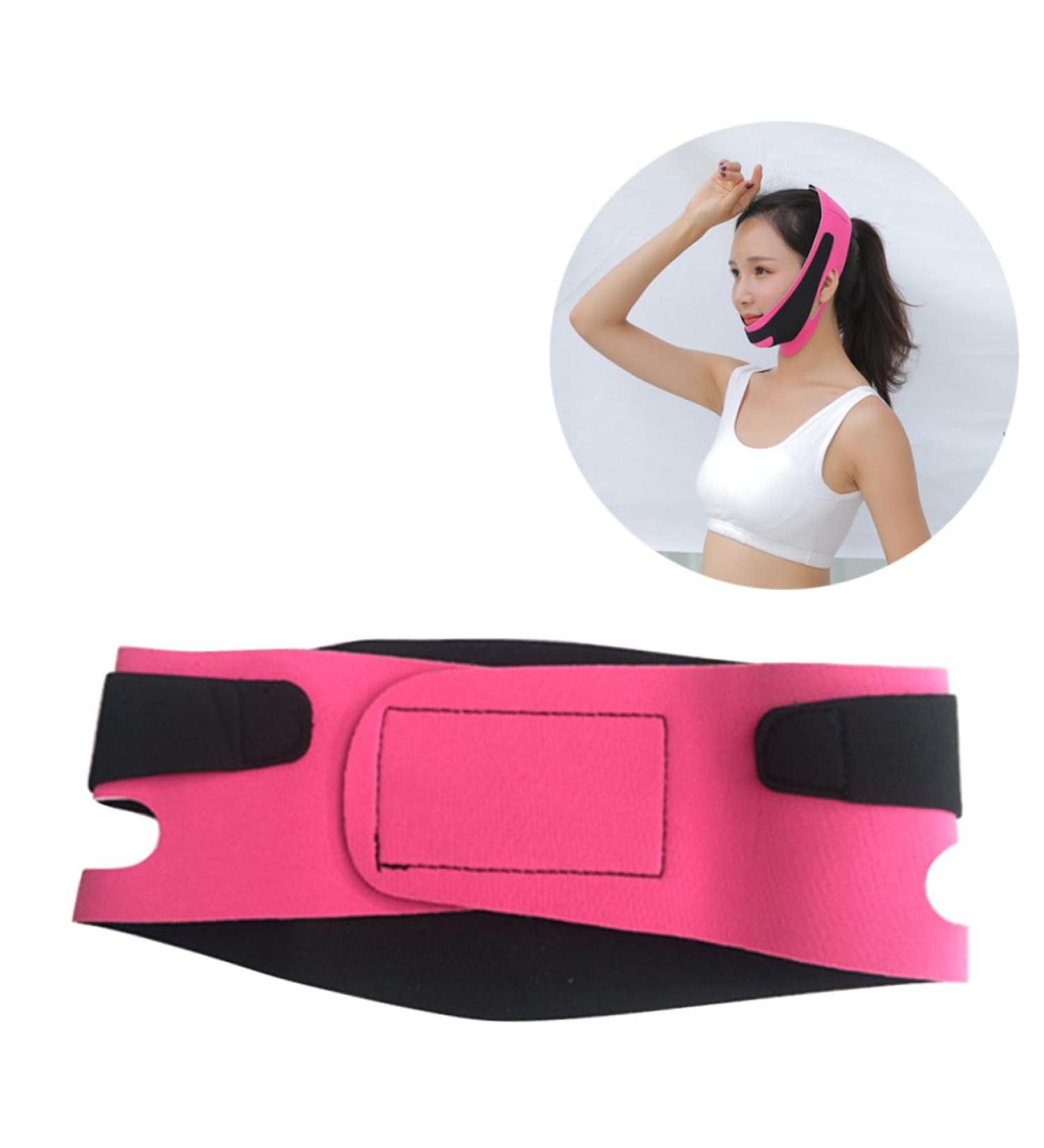 minkissy 1pc Pink Prevent Snoring Ultrathin Small v Korean Lift Lifting Thin Strap Thin Masseter Chin - Buy Online on GoSupps.com