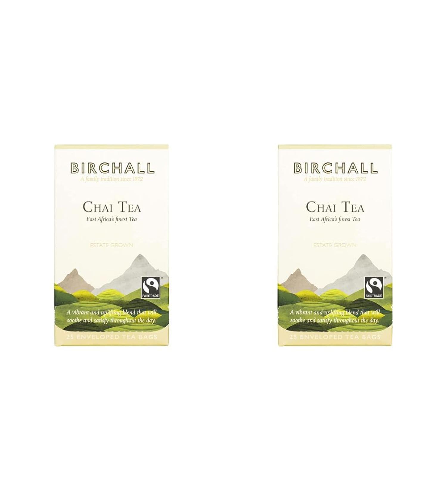 Birchall Tea Bags Sweet Spices Chai Tea Black Tea Bursting with Spicy Flavors Perfect Tea Lovers Gift Set Pack of 50 Enveloped Plant Based Tea Bags 25 Count (Pack of 2) - Buy Online on GoSupps.com