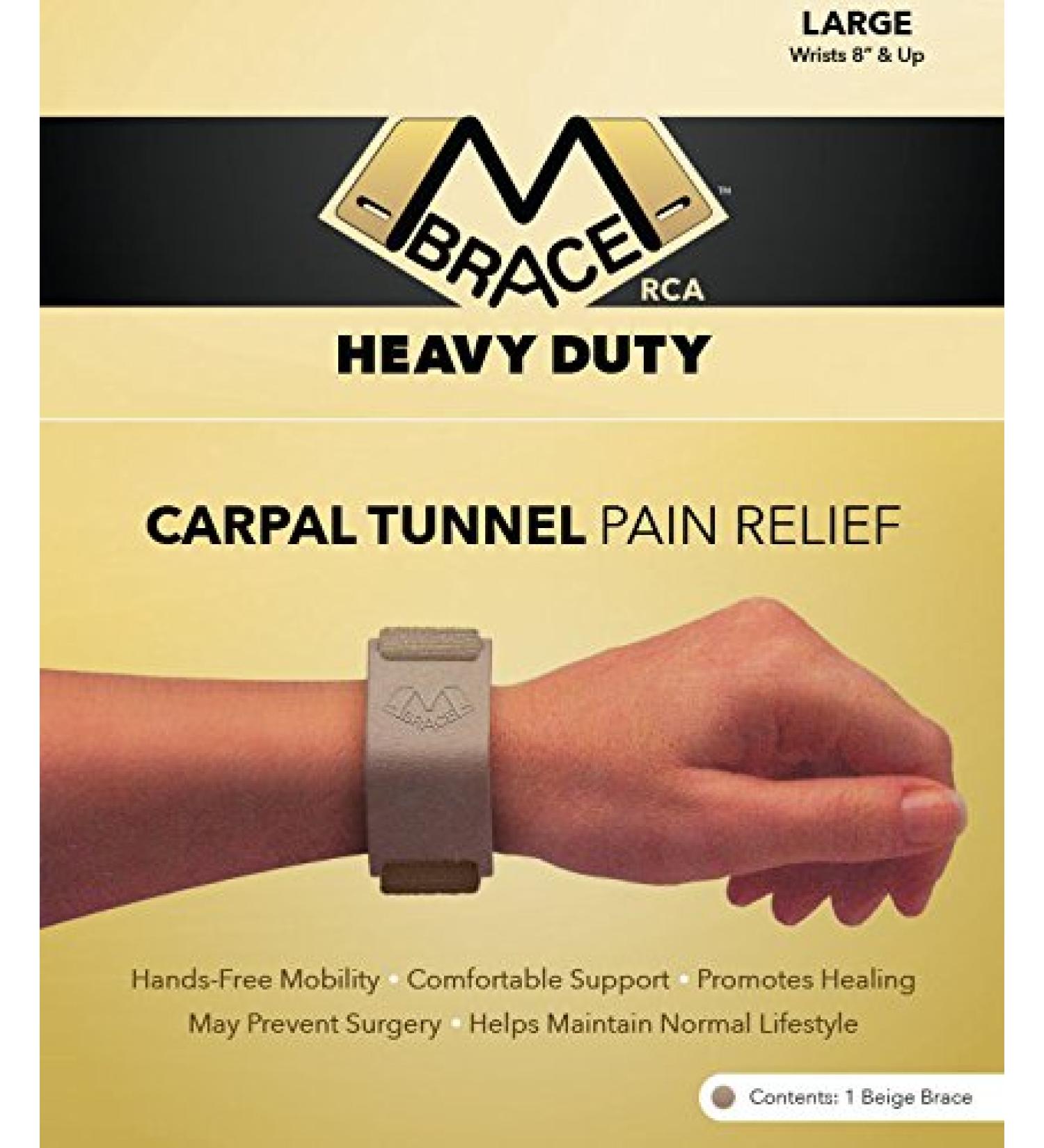 Carpal Tunnel Wrist Pain Relief | Large Beige Support for Safe Comfortable Healing - Shop Now - Buy Online on GoSupps.com