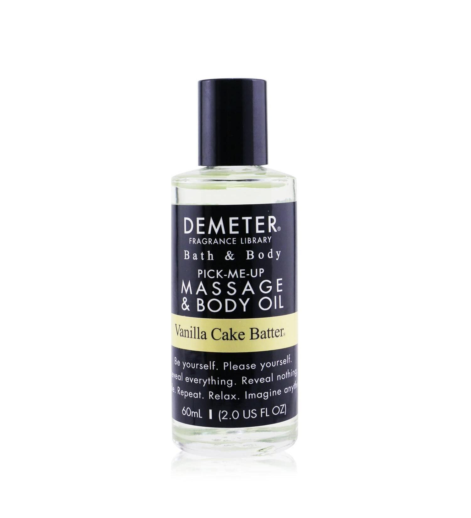 Demeter Vanilla Cake Batter Massage & Body Oil 60ml - Luxurious Scented Moisturizer for Relaxation | International Shipping Available - Buy Online on GoSupps.com