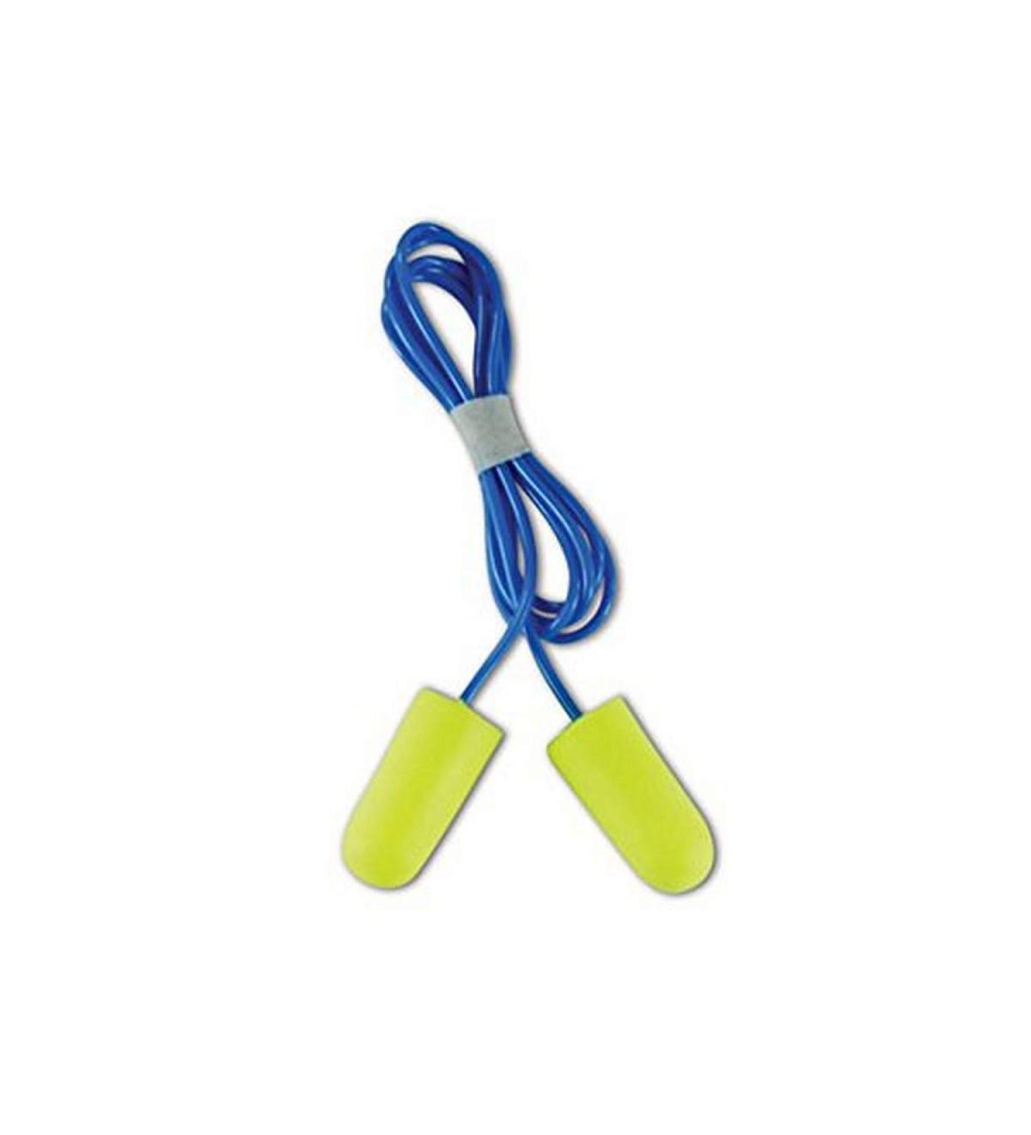 3M 311-1250 E-A-Soft Yellow Neon Disposable Corded Earplugs - Pack of 200 - Buy Online on GoSupps.com