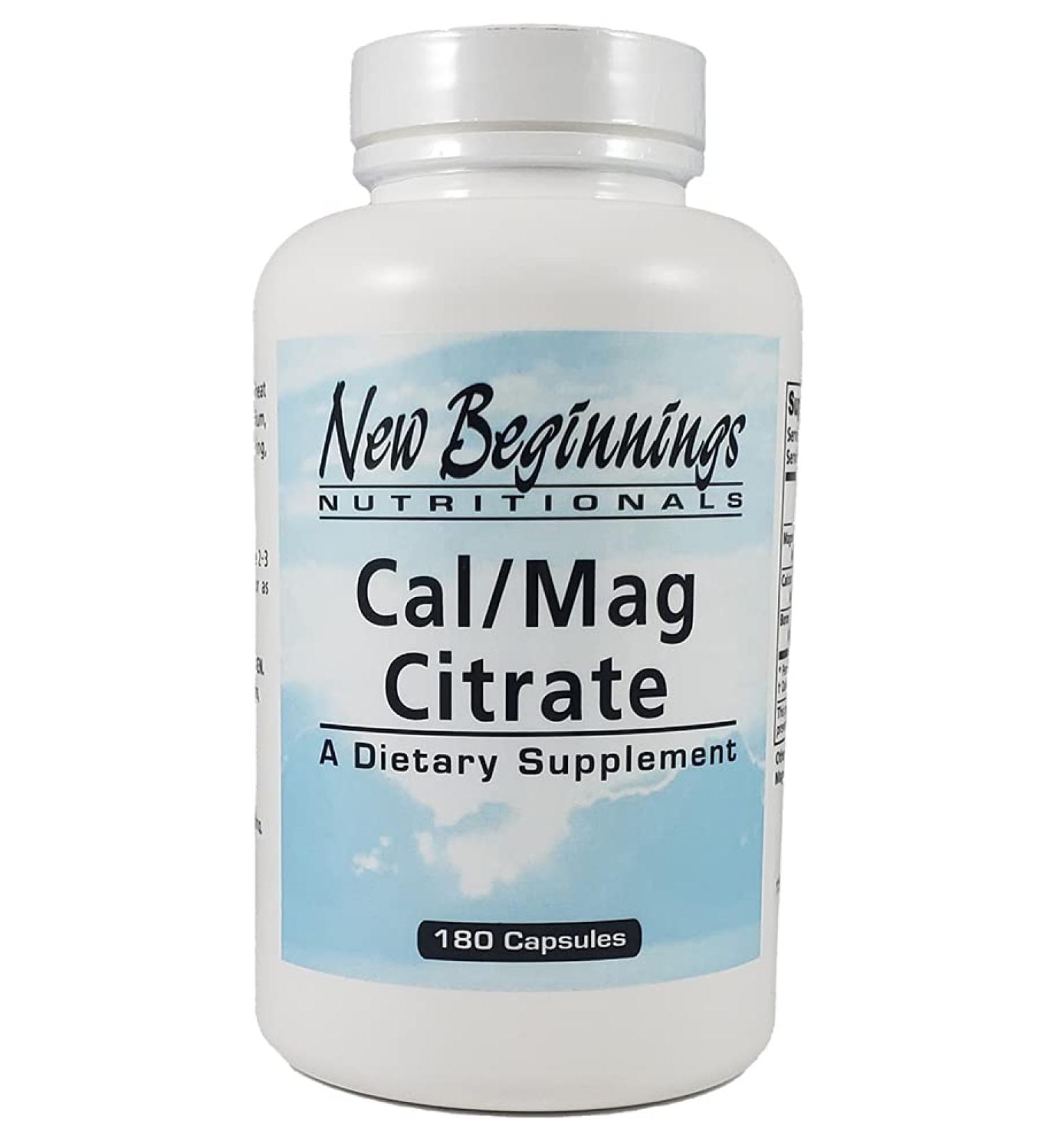 180 Capsules Calcium/Magnesium Citrate Supplement - Enhanced Bone Health Formula - Buy Online on GoSupps.com