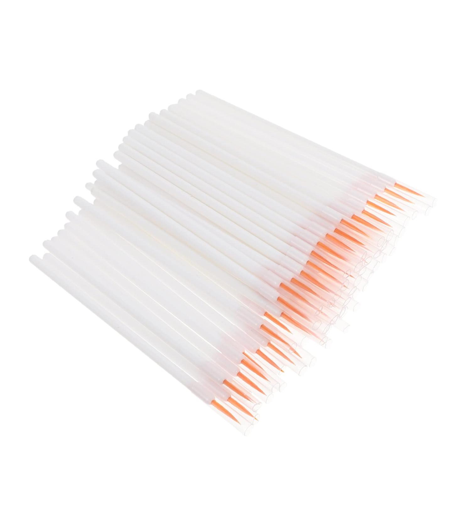 MUSISALY 100pcs Disposable Eyeliner Brush Eyeliner Blending Brush Make up Kit Cosmetic Eye Brush Nylon White - Buy Online on GoSupps.com