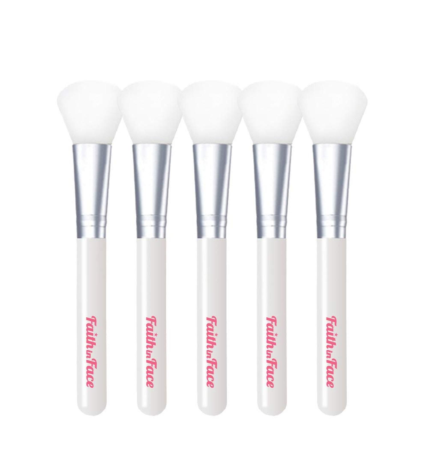 Soft Silicone Face Brush Set (5pcs) - Perfect Hairless Applicator for Mud Clay & Charcoal Masks | International Shipping Available - Buy Online on GoSupps.com