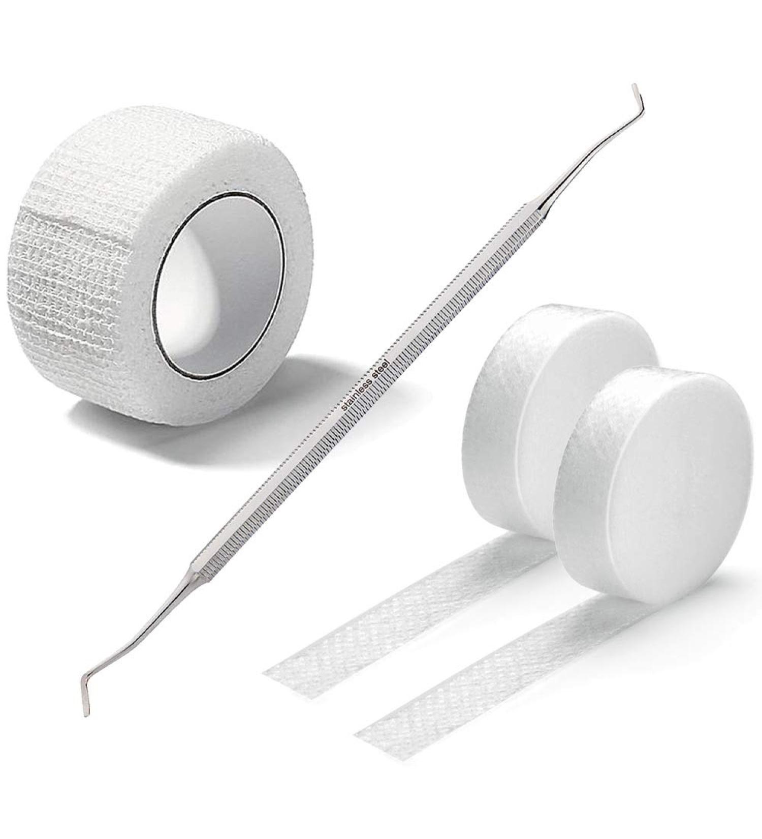 Kosmetex 2-Way Corner Lifter & Toe Bandage Set - 4 Pieces for Nail Fold & Toe Protection | International Shipping Available - Buy Online on GoSupps.com