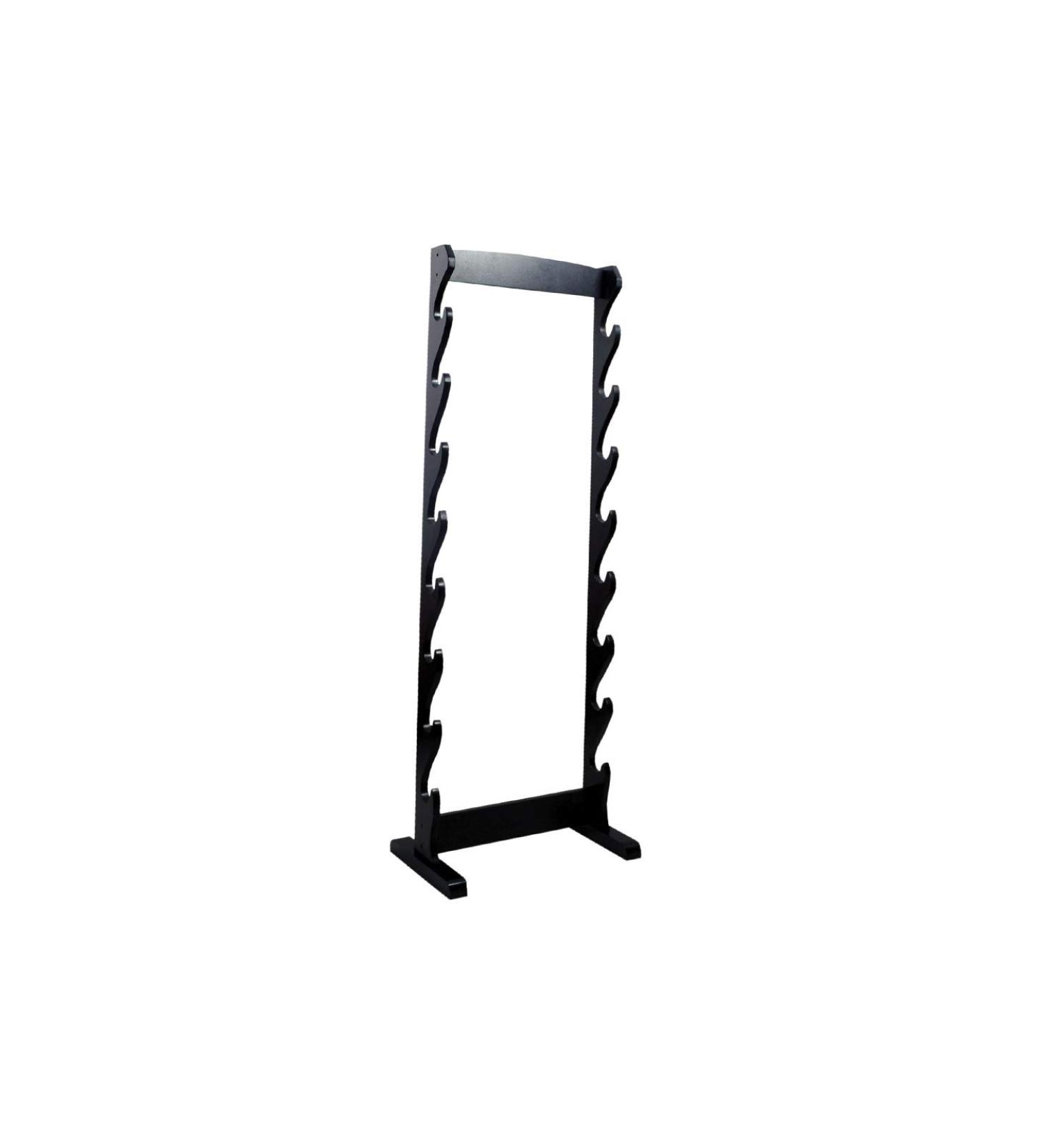 SZCO Supplies Martial Art 8 Sword Wooden Floor Stand with Hardware