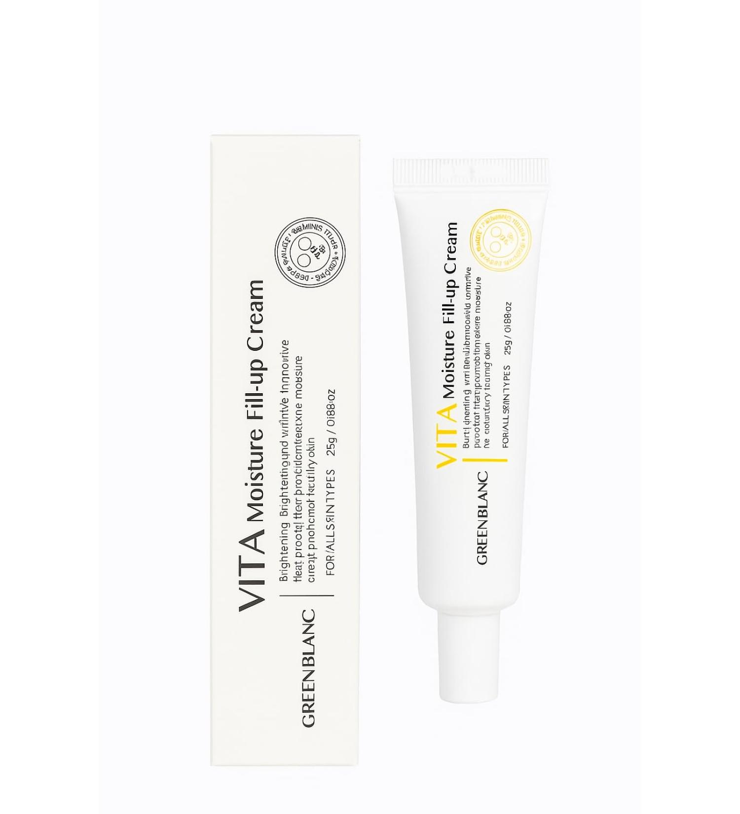 GREEN BLANC Korean Face Moisturizer 3 in1 Hydrating Cream with Vitamin C Centella Asiatica & Hyaluronic Acid Lightweight K Beauty Skincare for Dry & Sensitive Skin - Buy Online on GoSupps.com