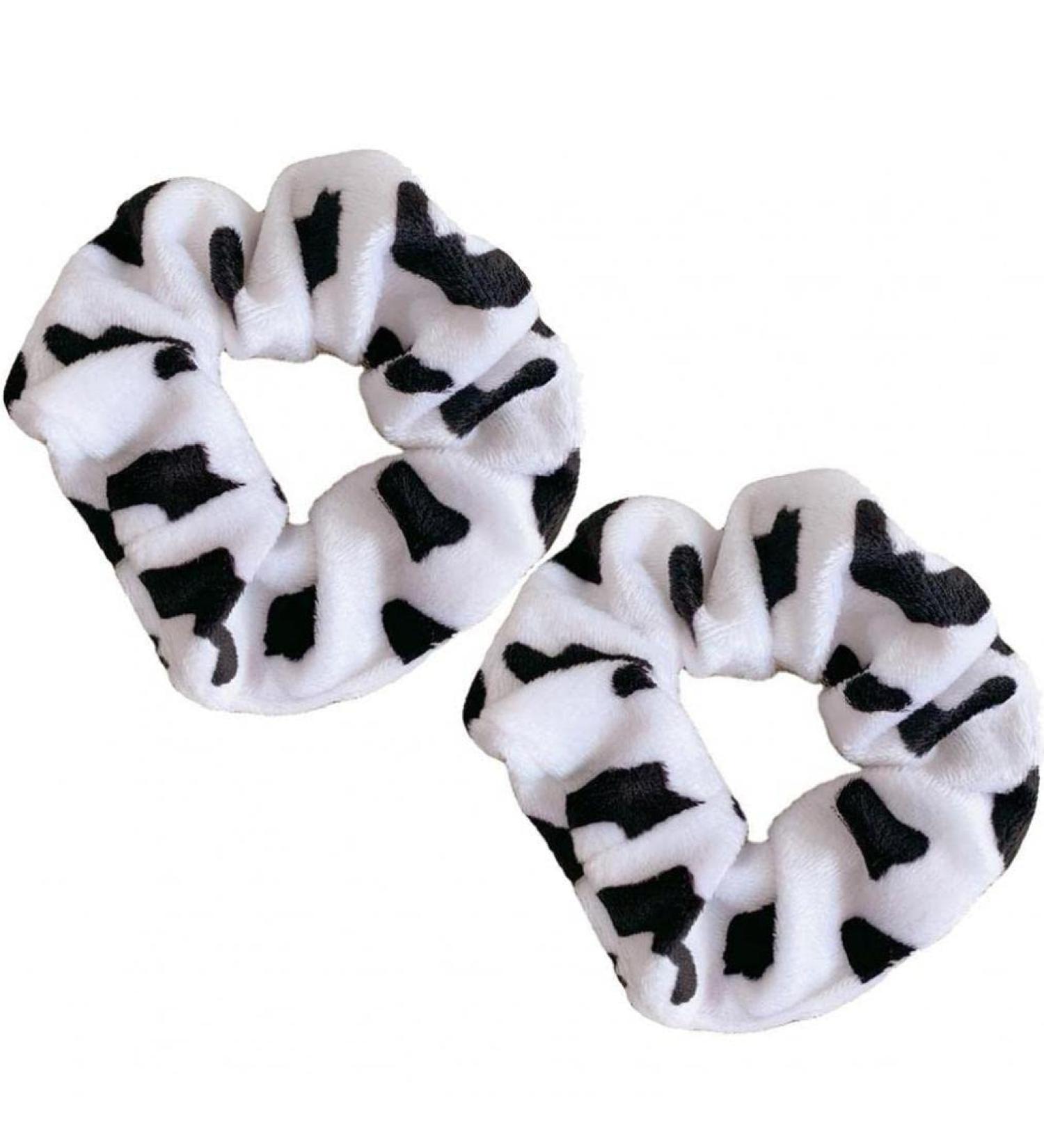 Trendy Cow Pattern Hair Claws & Elastic Hair Bands | Stylish Hair Accessories for Women & Girls - Buy Online on GoSupps.com