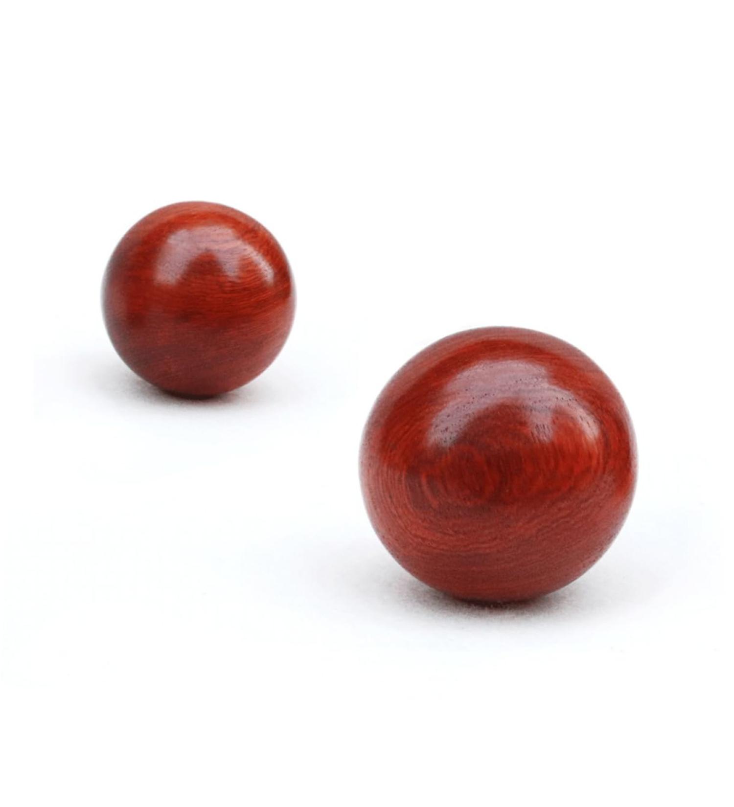 Healvian 2st Chinese Massage Balls - Handmade Wooden Health Balls for Deep Tissue Relief | 6cm Red Gymnasium Tools - Buy Online on GoSupps.com