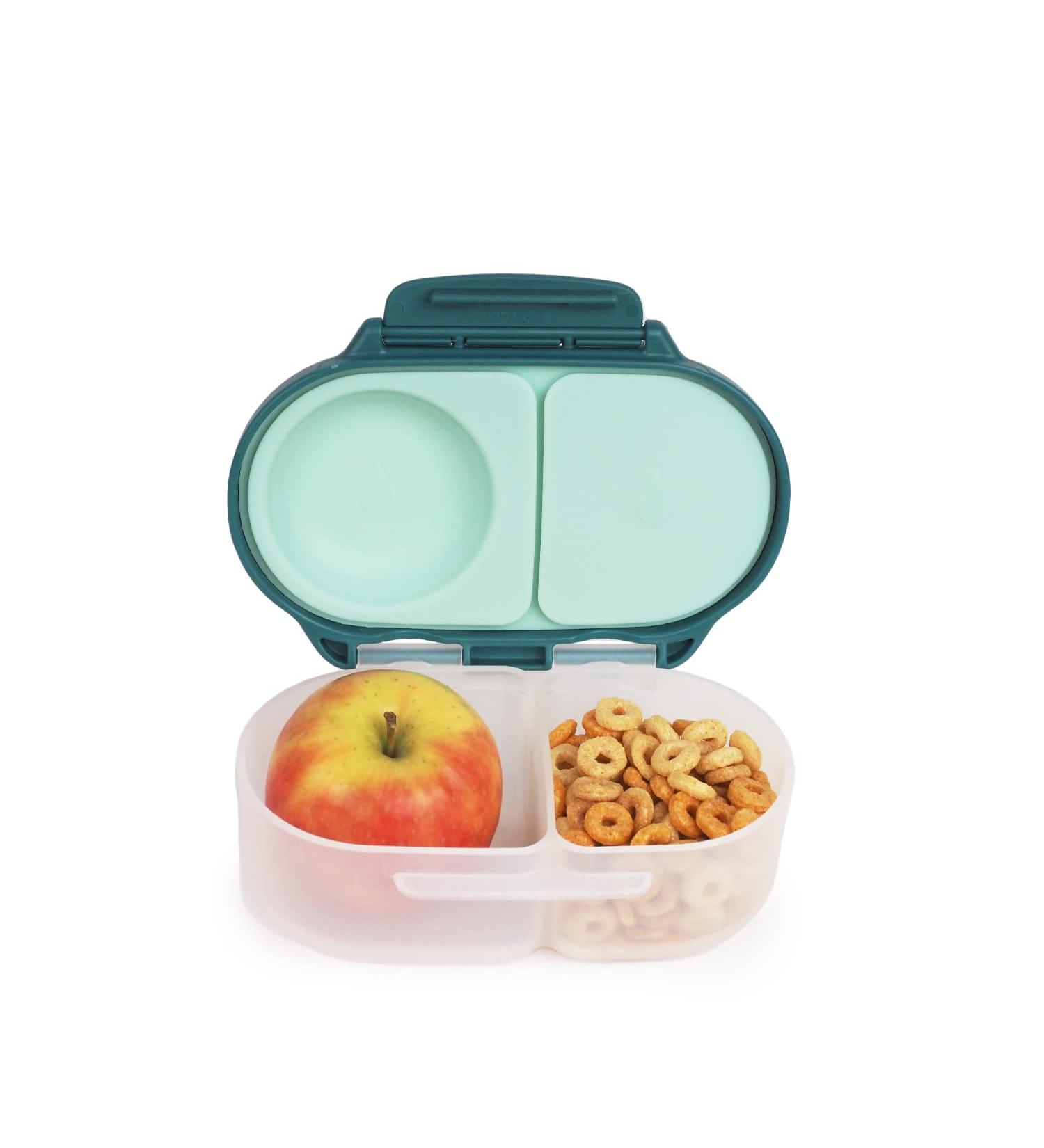 b.box Snackbox for Toddlers Kids - Mini Bento Lunch Box, Leak Proof, 2 Compartments - BPA Free, Dishwasher Safe - School Supplies - Ages 4 Months+ (Emerald Forest, 12 fl oz) - Buy Online on GoSupps.com