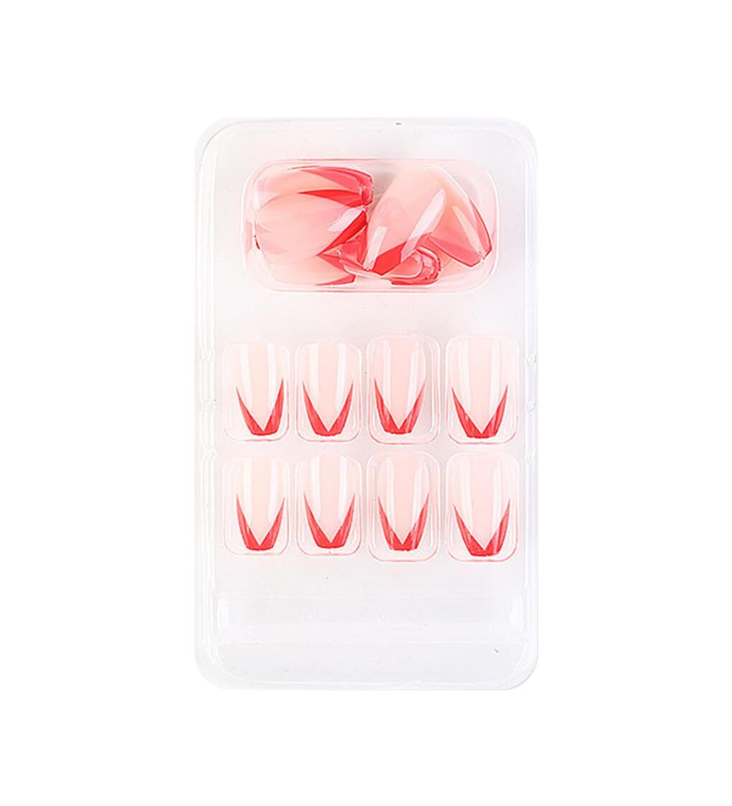 dijiusidy False Nail Perfect Matching Simple to Wear Fingernail Full Coverage Press Type Strong Viscosity Adjustable Paster Type 26 F741 Type 26 F741 - Buy Online on GoSupps.com