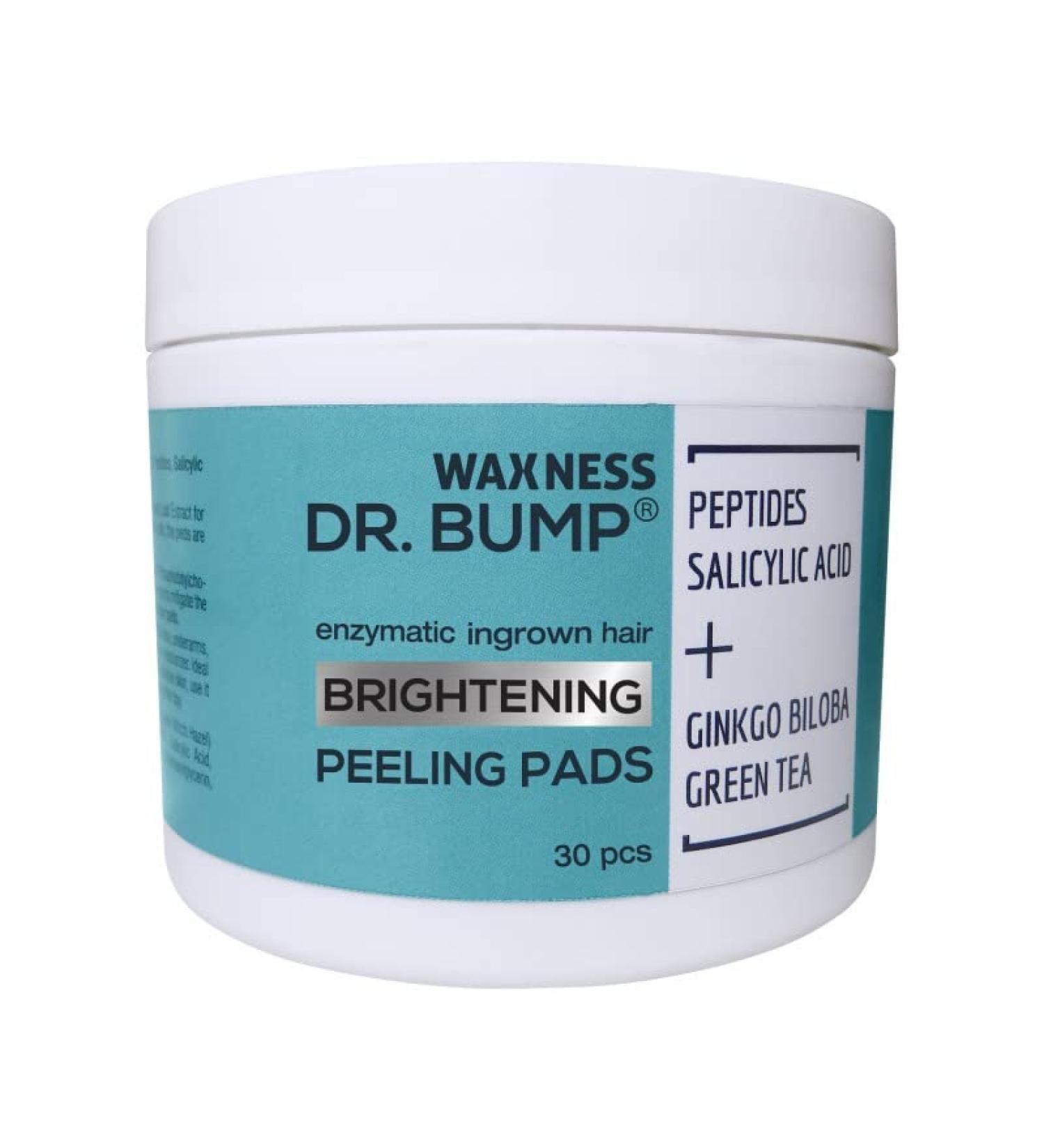 Shop Waxness Dr. Bump Enzymatic Ingrown Hair Pads - 30 pcs | Peeling & Brightening Solution for Smooth Skin - International Shipping Available - Buy Online on GoSupps.com