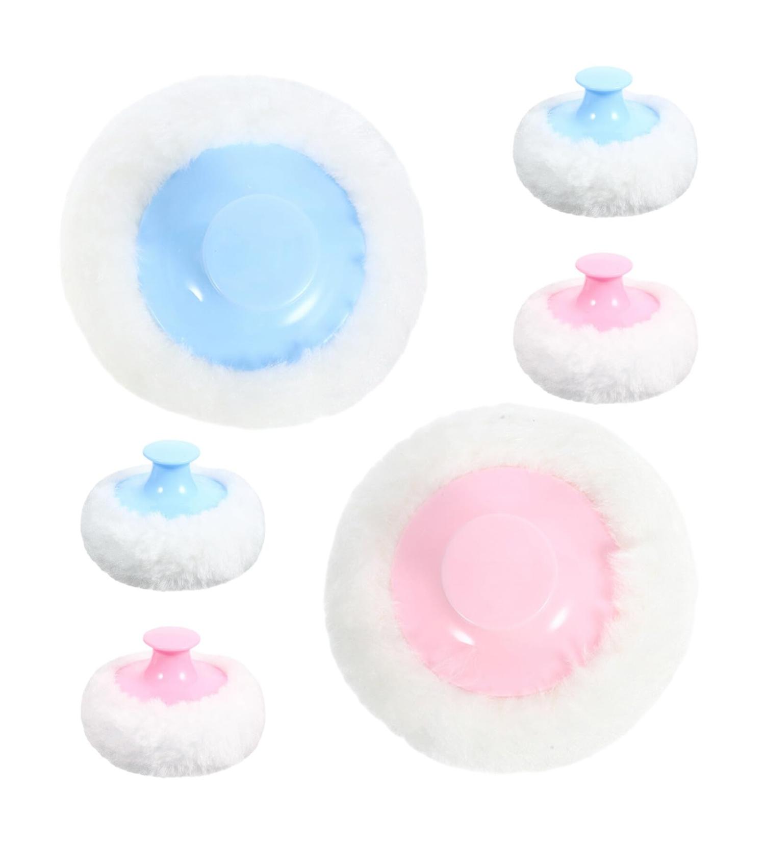 6 Pi ces Houppettes Poudre B b Douces en Peluche 6 Pcs Mini Applicateurs Compacts pour Peau Sensible Usage Maison et Voyage Soin Absorbant et D licat - Buy Online on GoSupps.com