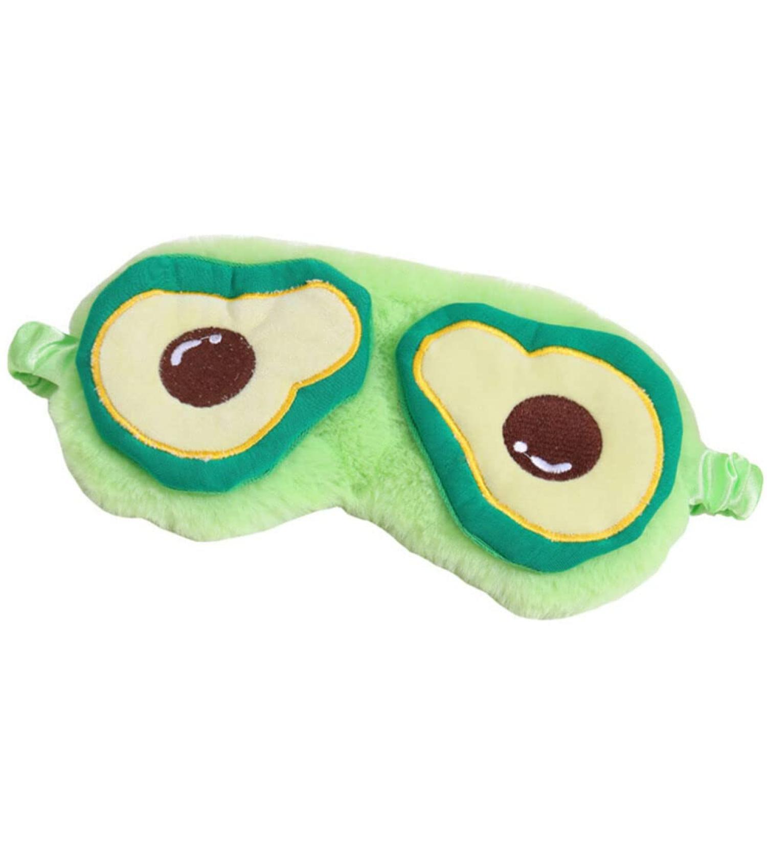 Healifty Cartoon Avocado Sleep Mask with Soft Plush Cover - for Women and Men - Ideal for Travel and Night Sleep - Buy Online on GoSupps.com