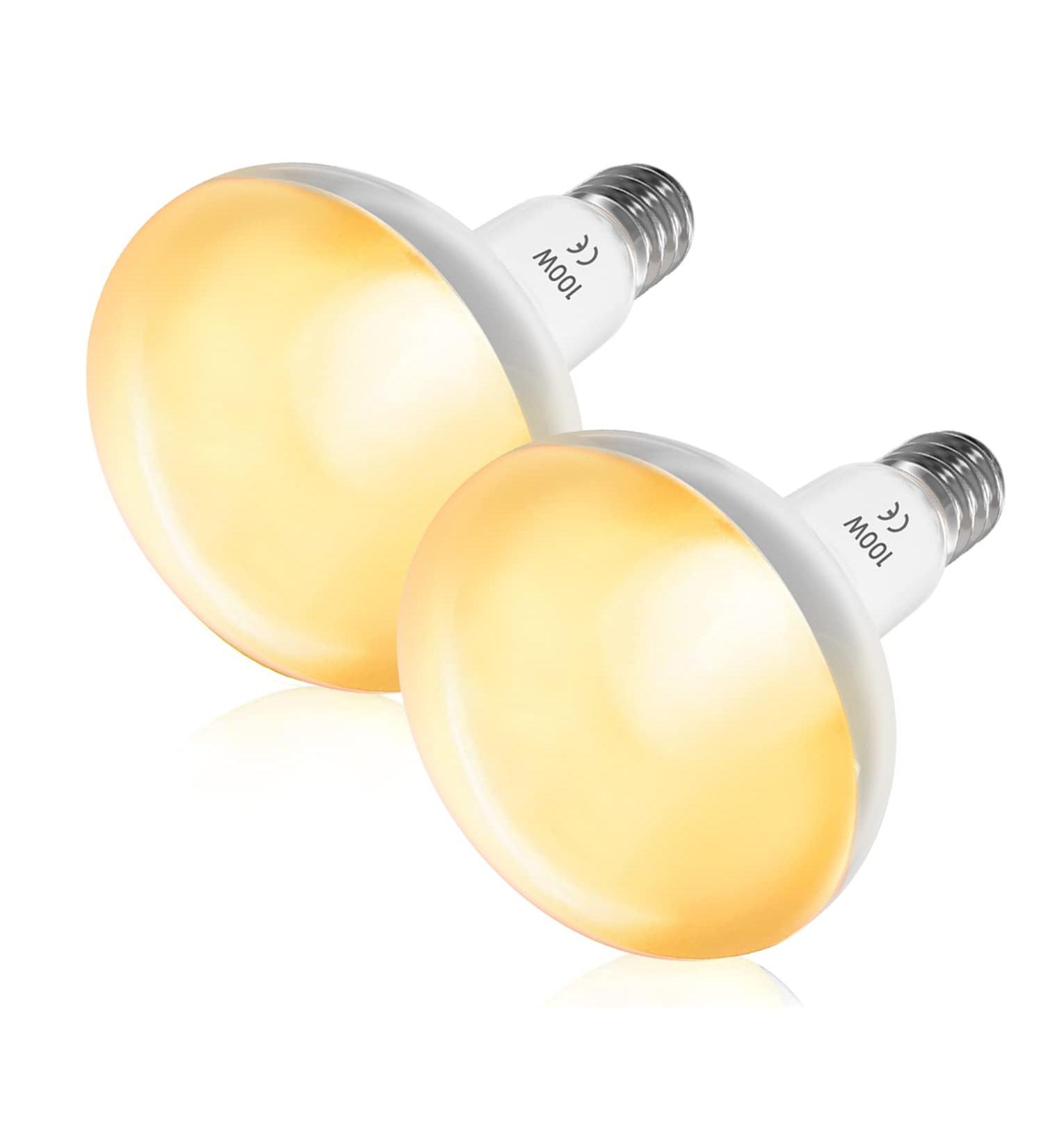Luxvista 2Pack 100W Reptile Heat Lamp Bulb E27 Basking Bulb Warm White Light Heat Bulb Dimmable Heat Lamp for Puppies/Reptiles/Lizards/Tortoise/Chicks/Amphibian/Bearded Dragon 2700k Warm White 2pack E27 Heat Bulb - Buy Online on GoSupps.com
