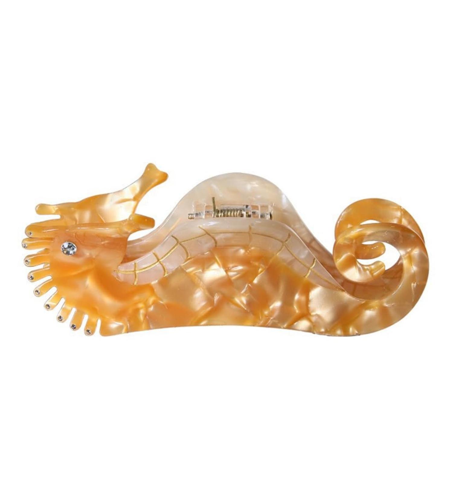 xbiez Seahorse Hair Clip for Women Large Claw Clip Styling Hairpin Thick Hair Thin Hair Hair Accessories Headpiece Gift Orange - Buy Online on GoSupps.com