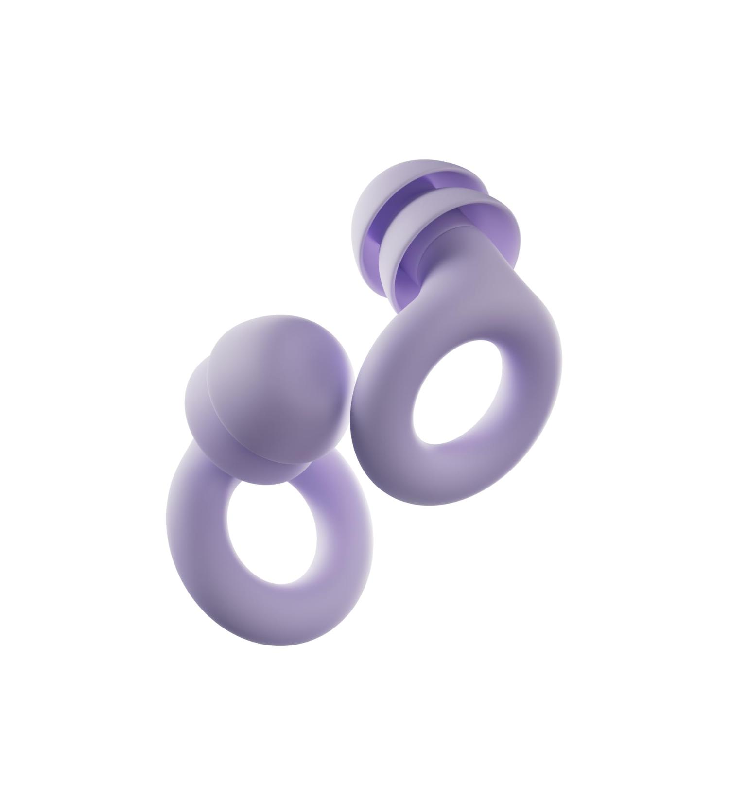 Loop Quiet 2 Plus Ear Plugs Ultra-Comfy Reusable Earplugs for Sleep Focus & Travel | 24 dB Noise Reduction | Flexible Protection Double Tips Violet - Buy Online on GoSupps.com