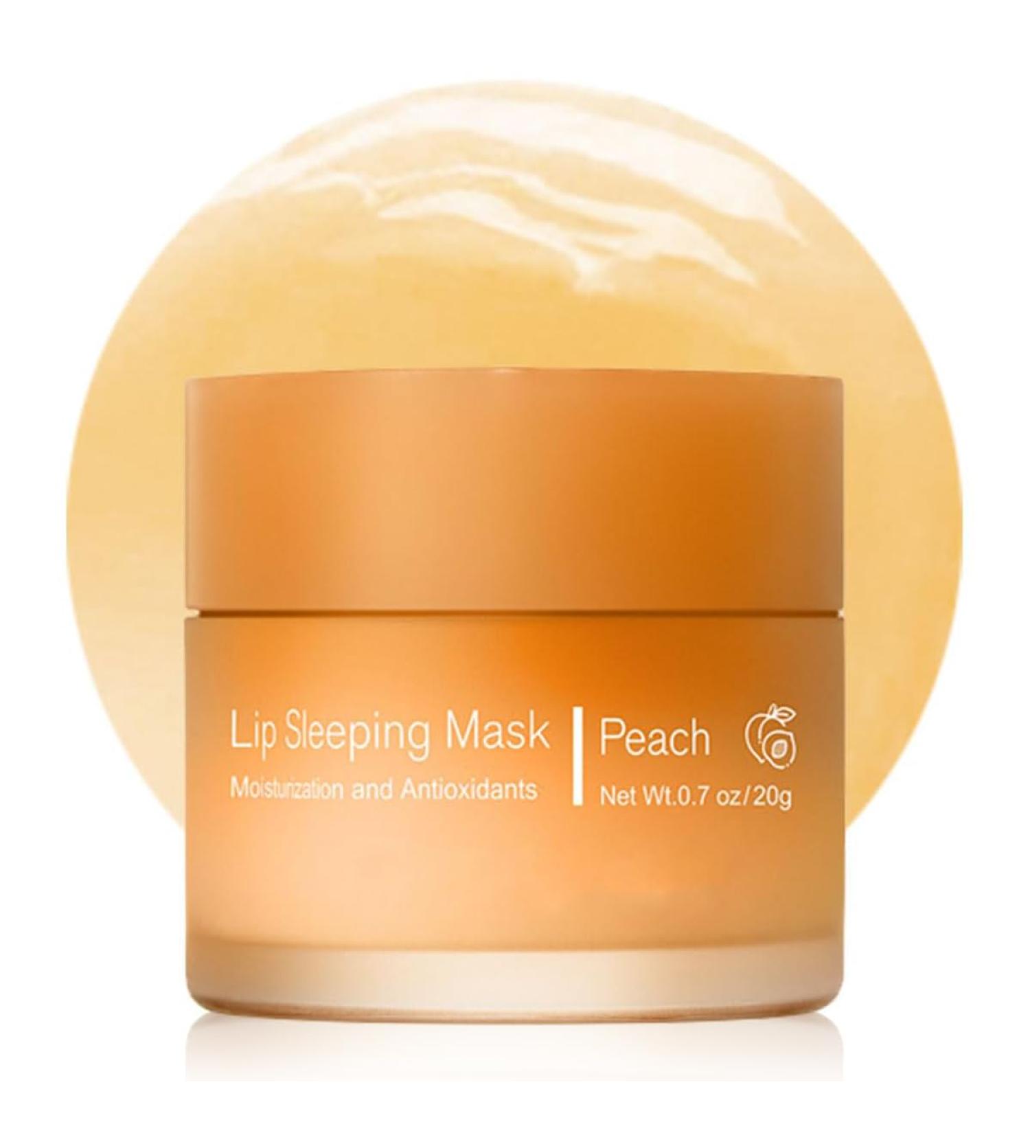 Hydrating Lip Sleeping Mask - Intensive Moisturizing Night Balm for Dry & Cracked Lips (PEACH) 0.7 OZ - Buy Internationally - Buy Online on GoSupps.com