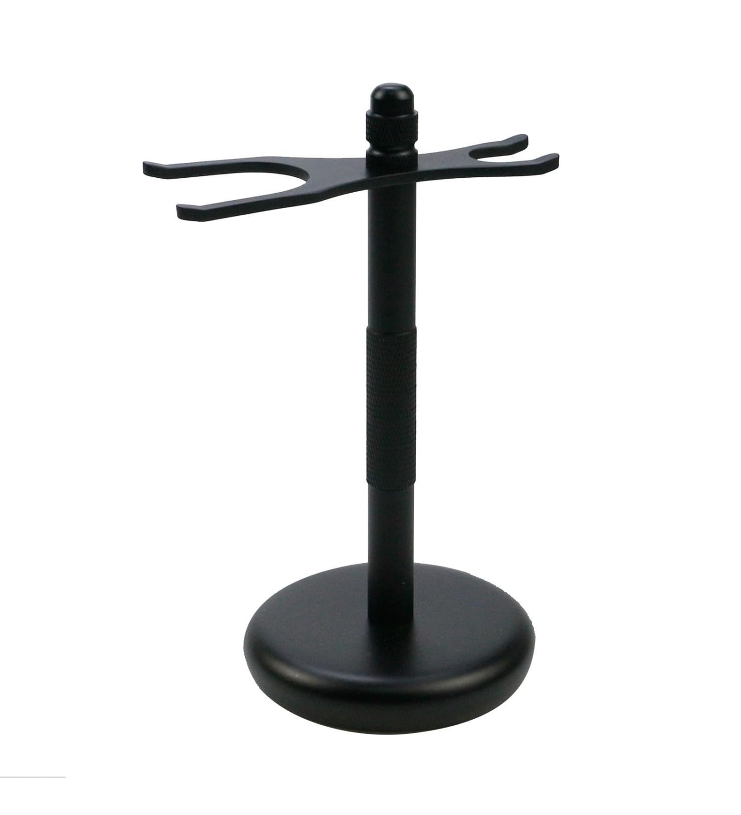Tsnamay Black 15cm Razor and Brush Stand | Razor Holder & Shaving Brush Stand | Safety Razor Stand Without Logo - International Shipping Available - Buy Online on GoSupps.com