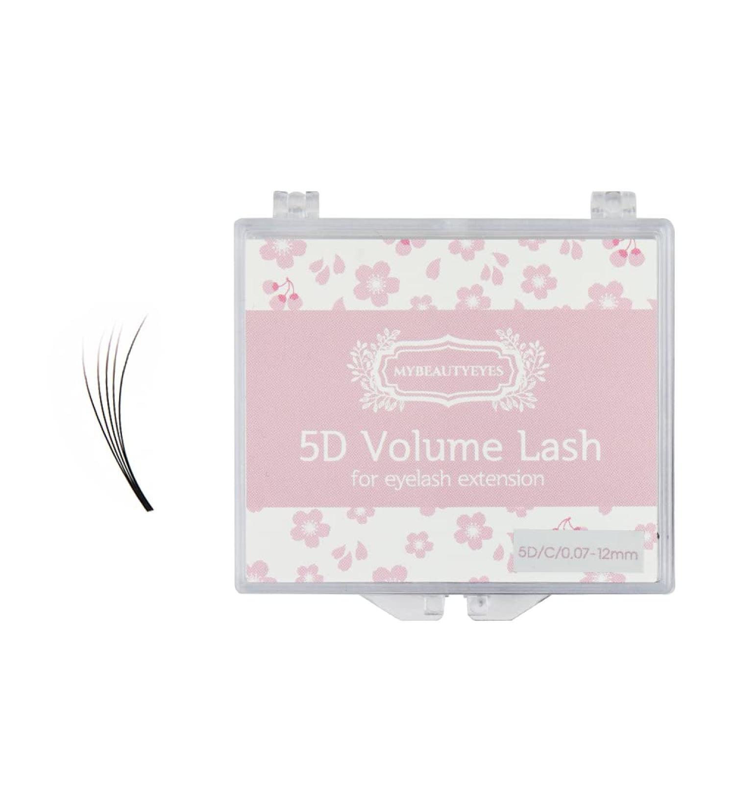 5D Volume Lash Extensions - 0.07mm Thickness (C Curl 0.10X8mm) - Russian Volume Fans - Buy Online on GoSupps.com