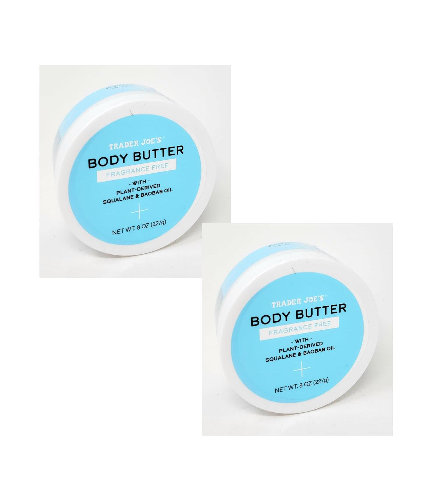 Buy Trader Joe's Fragrance-Free Body Butter Moisturizer 8 oz - Pack of 2 | International Shipping Available - Buy Online on GoSupps.com