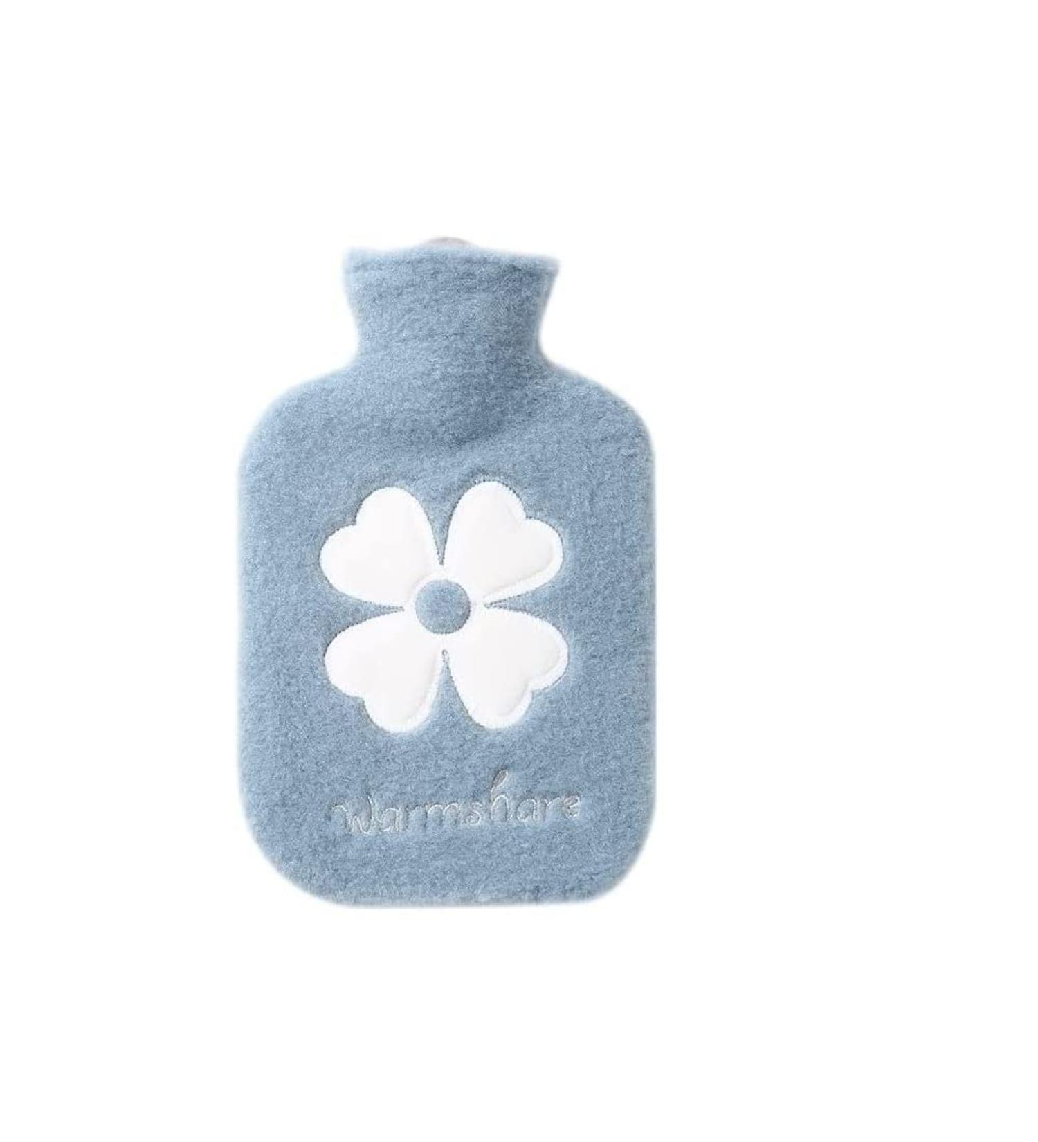 Coolon 2-in-1 Hot Water Bottle with Cover - 1000ML Blue - for Cold & Hot Compress - Great Gift for Women, Seniors & Children - Buy Online on GoSupps.com