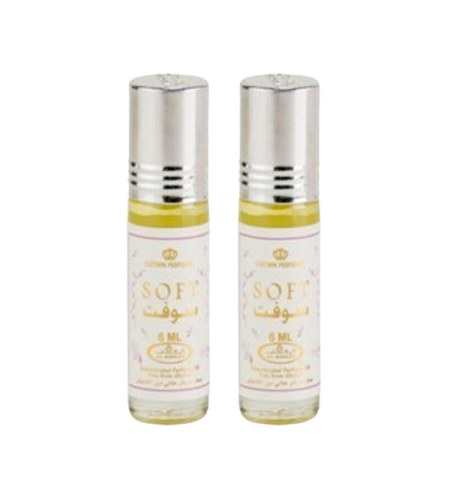 Al-Rehab Soft Concentrated Perfume Rollerball 6 Ml/0.20 Oz (Pack Of 2) 0.2 Fl Oz (Pack of 2)