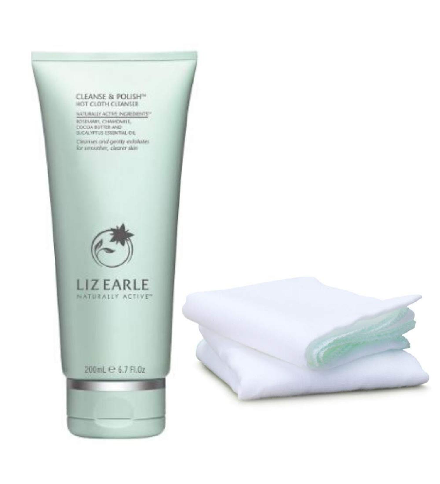Liz Earle Cleanse And Polish Hot Cloth Cleanser Tube 200ml Plus 2 Pure Cotton Cloths A Moisturiser And Gentle Exfoliator For Instant Nourish Beautiful Skin - Buy Online on GoSupps.com